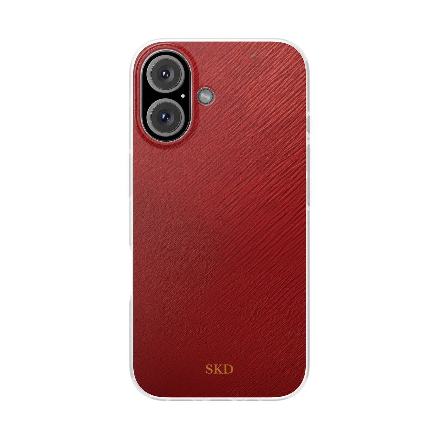 Crimson Reverie | Striking Dark Red iPhone Case | Shock-Absorbing TPU Protective Cover, Slim & Wireless Charging Compatible – Unique Tech Gift for All iPhone Sizes