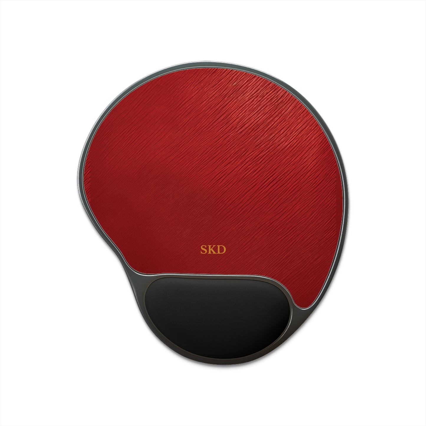 Crimson Reverie | Striking Dark Red Mouse Pad with Wrist Rest | Ideal for Gamers, Home Office Decor, Gift for Tech Lovers, Ergonomic Support
