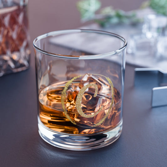 Letter C | 10oz Rocks Glass - Durable, BPA-Free, Made in the USA