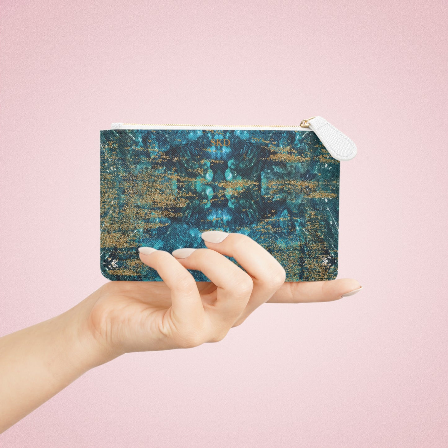 LIMITED EDITION: Celestial Reverie | Chrysocolla & Pyrite Inspired Mini Clutch Bag | Collector’s Vault Edition of Cleopatra’s "Wise Stone"
