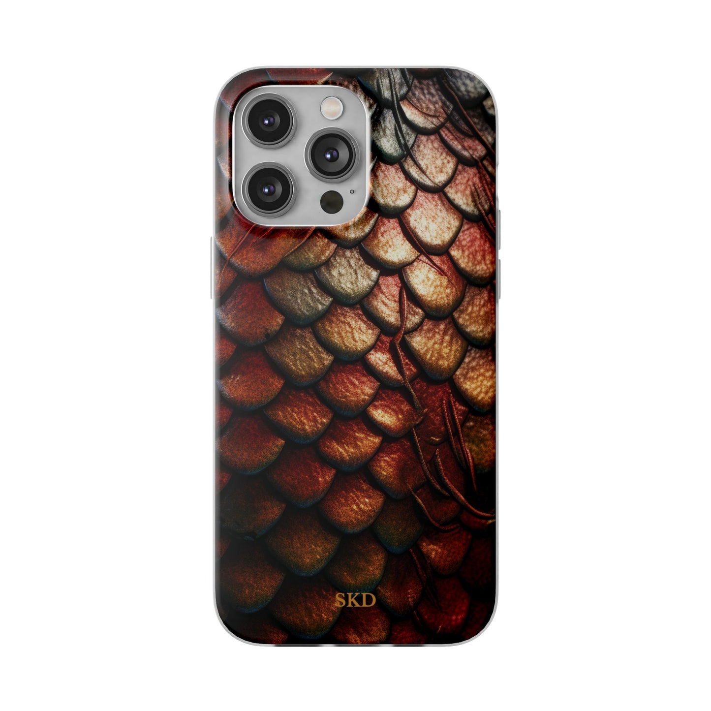 LIMITED EDITION: Enchanging Mystique |  Multi-Color Dragon Scale iPhone Case | Shock-Absorbing TPU Protective Cover, Slim & Wireless Charging Compatible, All iPhone Sizes