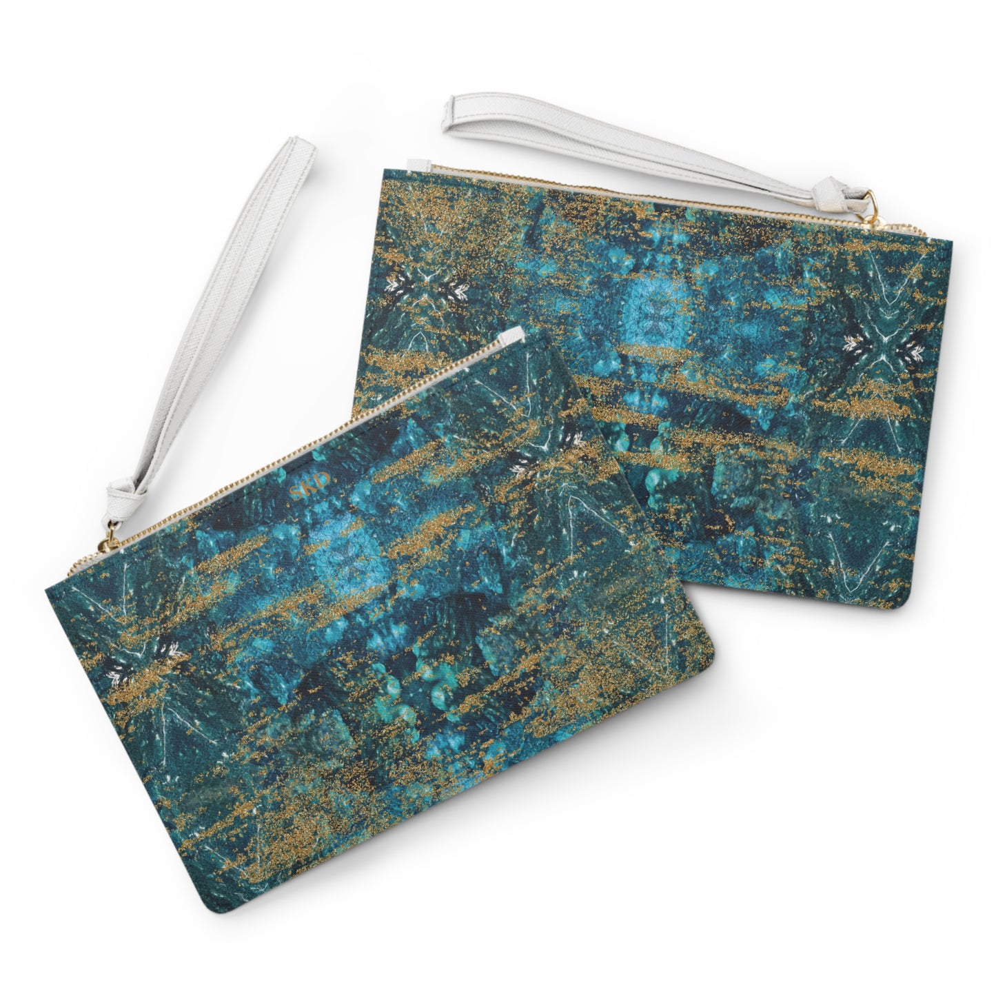 LIMITED EDITION: Celestial Reverie | Chrysocolla & Pyrite Inspired Clutch Bag | Collector’s Vault Edition of Cleopatra’s “Wise Stone”