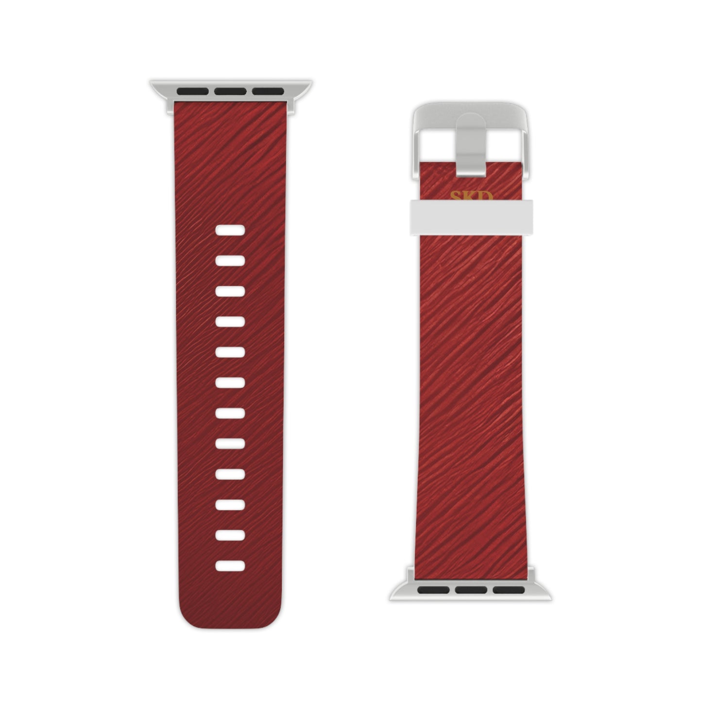 Crimson Reverie | Digital Couture Dark Red Apple Watch Band | Adjustable Strap, Sweat-Resistant & Compatible with All Series