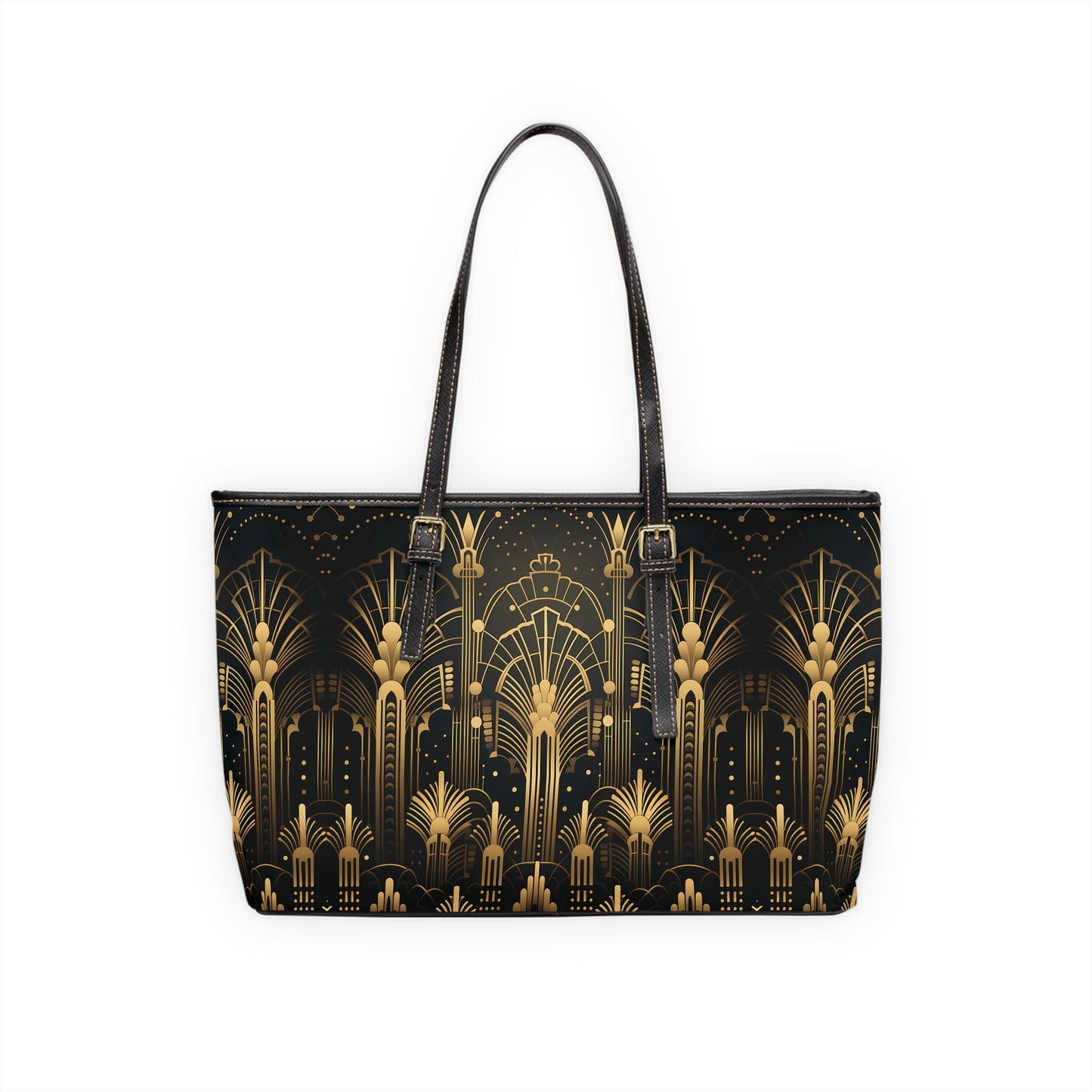 LIMITED EDITION: Gatsby Opulence | Black & Gold Art Deco Shoulder Bag | Jazz Age Glamour for Modern Sophistication