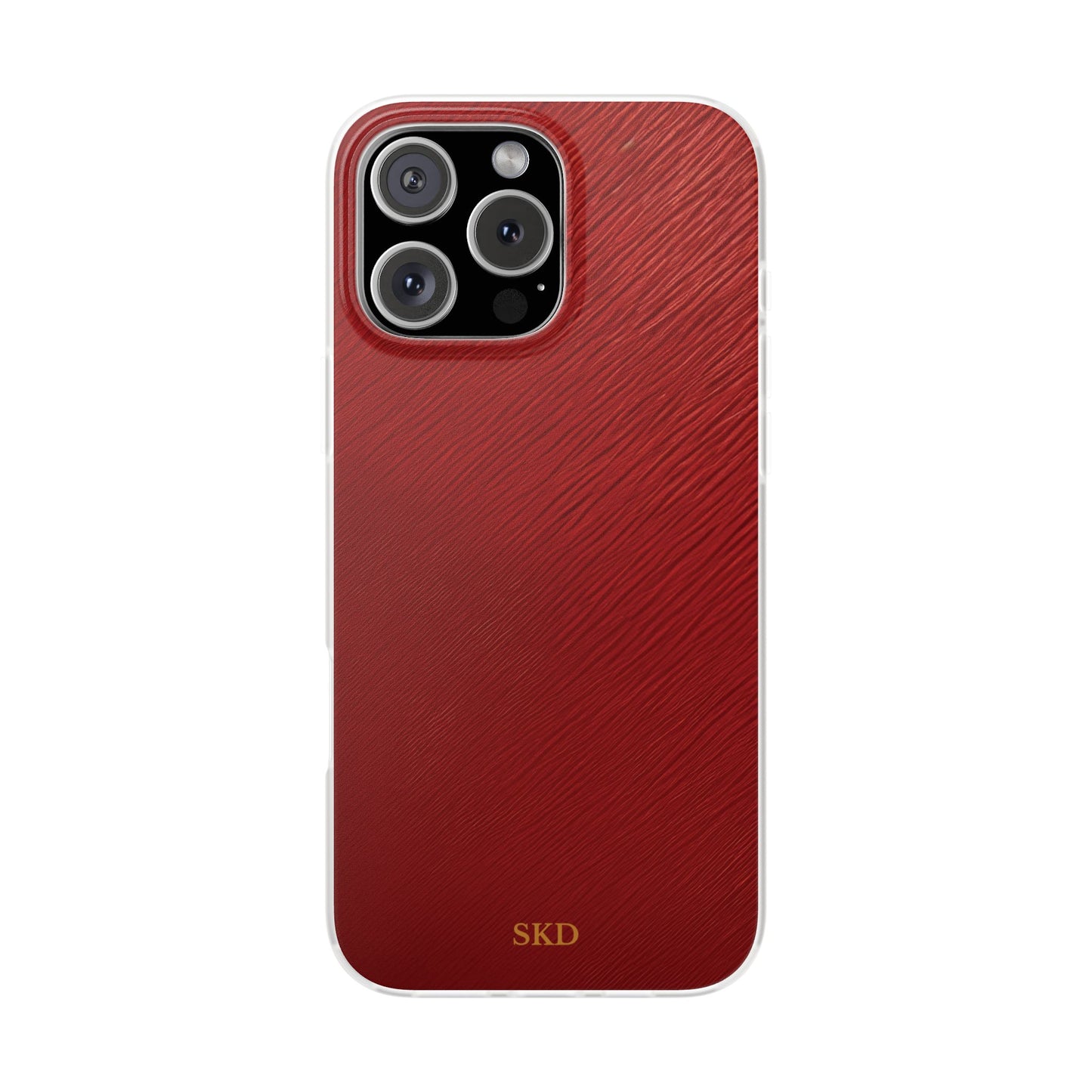 Crimson Reverie | Striking Dark Red iPhone Case | Shock-Absorbing TPU Protective Cover, Slim & Wireless Charging Compatible – Unique Tech Gift for All iPhone Sizes