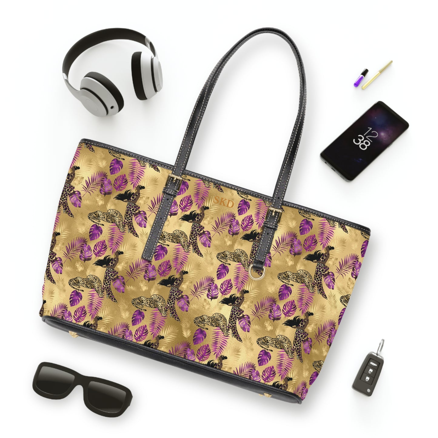 Vault Exclusive: Wild Majesty | Royal Purple and Gold Leopard Shoulder Bag | Bold Statement for Confident Fashionistas