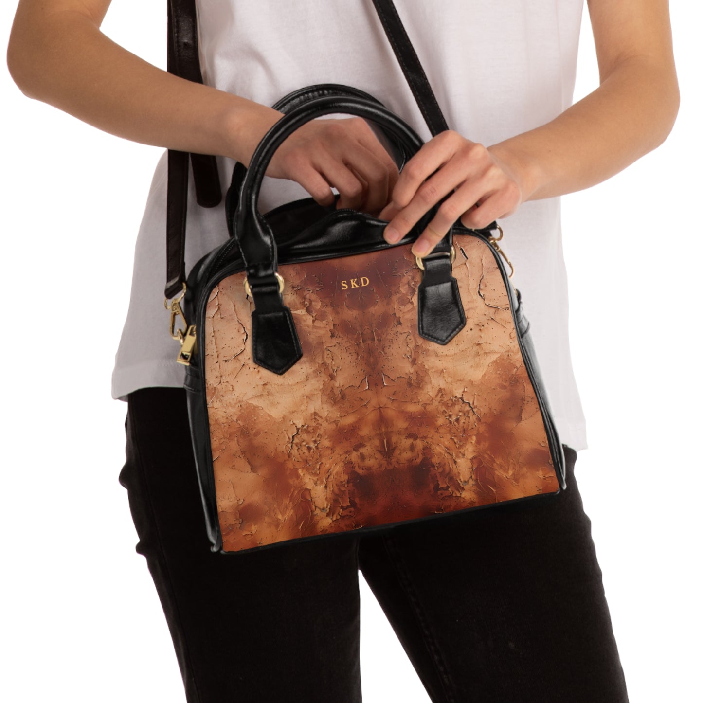 Core Collection: Heritage Luxe | Cognac Brown Faux Leather Handbag | Timeless for the Sophisticated Collector