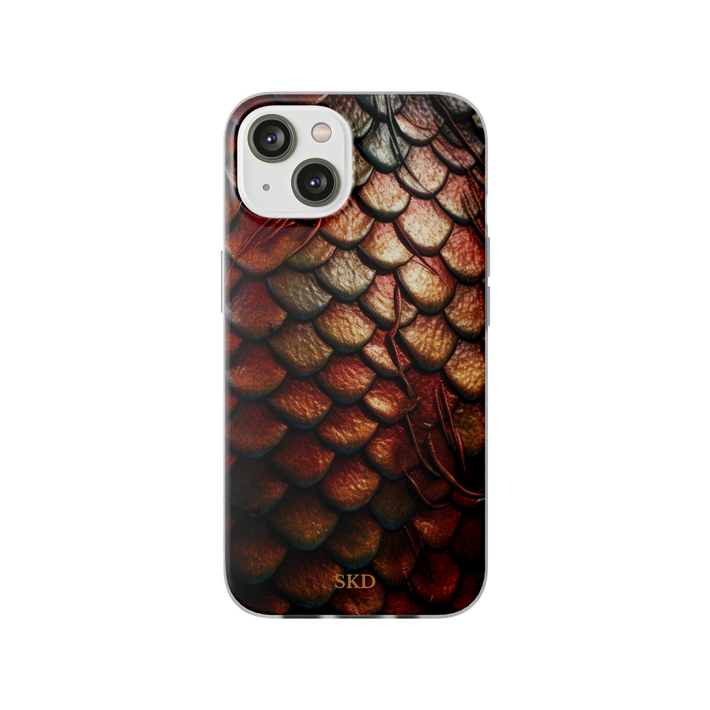 LIMITED EDITION: Enchanging Mystique |  Multi-Color Dragon Scale iPhone Case | Shock-Absorbing TPU Protective Cover, Slim & Wireless Charging Compatible, All iPhone Sizes