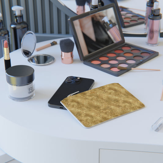 Collector's Vault: Gold Horizon | Metallic Gold Smooth Mini Clutch Bag | Sunlit Glamour for Every Celebration