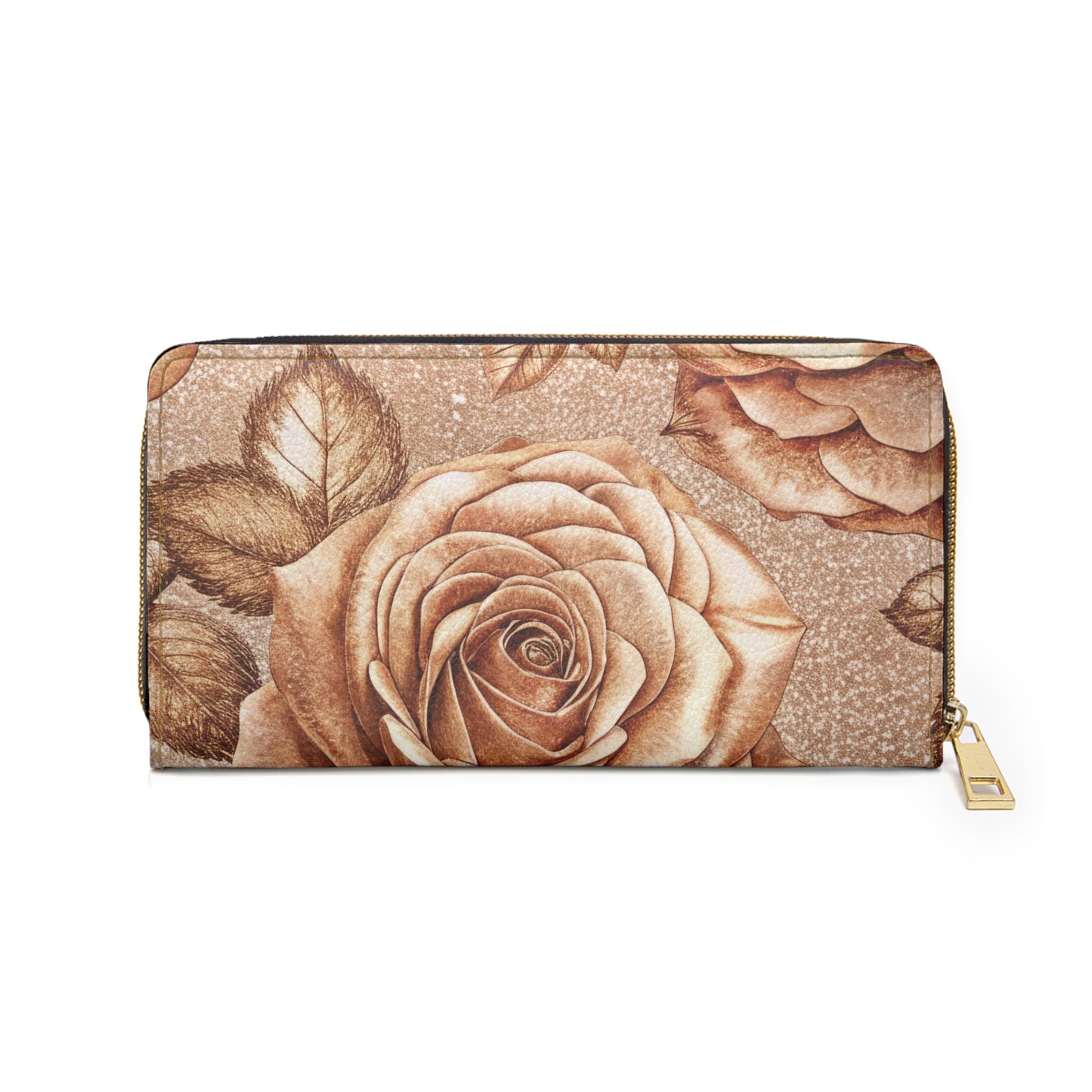 Vault Exclusive: Sepine Elegance | Sweet Rose Zipper Wallet | Luxury for Nature-Inspired Glam