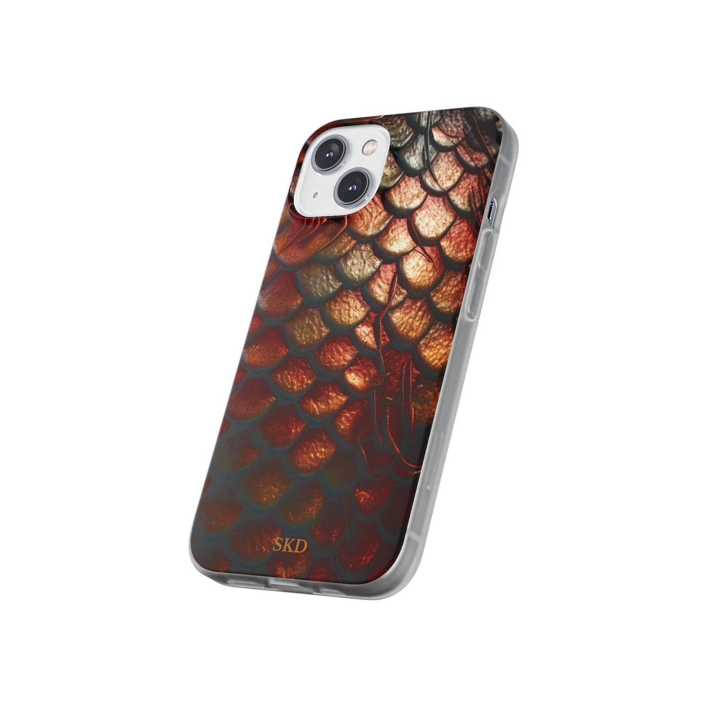 LIMITED EDITION: Enchanging Mystique |  Multi-Color Dragon Scale iPhone Case | Shock-Absorbing TPU Protective Cover, Slim & Wireless Charging Compatible, All iPhone Sizes