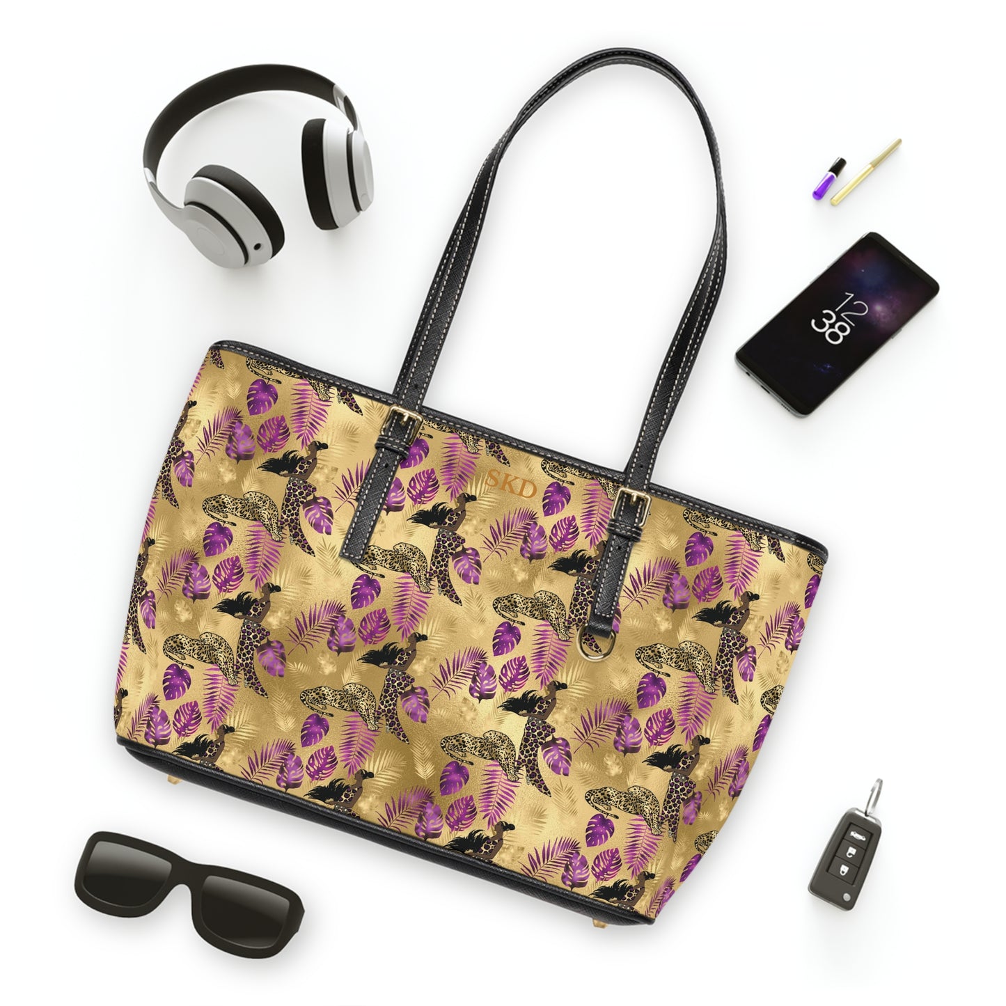 Vault Exclusive: Wild Majesty | Royal Purple and Gold Leopard Shoulder Bag | Bold Statement for Confident Fashionistas