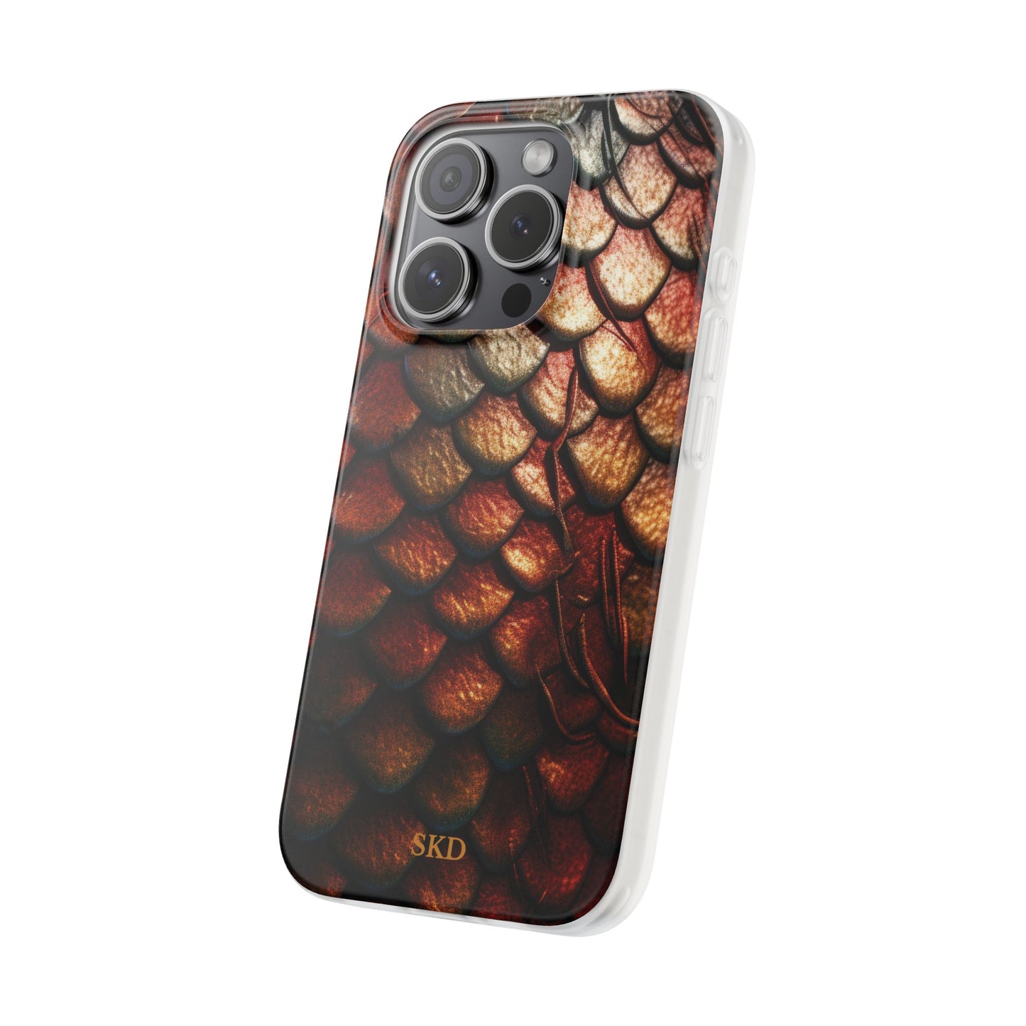 LIMITED EDITION: Enchanging Mystique |  Multi-Color Dragon Scale iPhone Case | Shock-Absorbing TPU Protective Cover, Slim & Wireless Charging Compatible, All iPhone Sizes