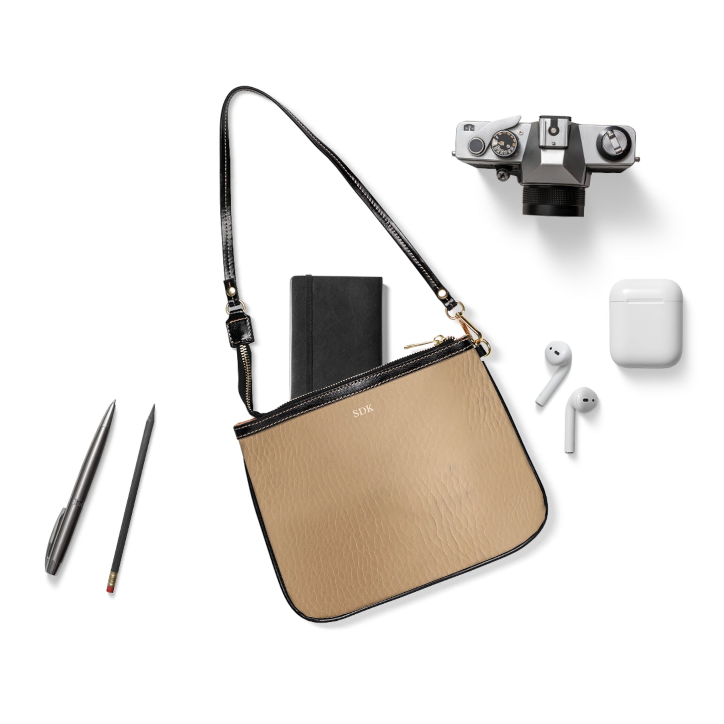 Core Collection: Tawny Reserve | Smooth Tan Faux Leather Small Shoulder Bag | Warm Neutral Essential for Refined Style