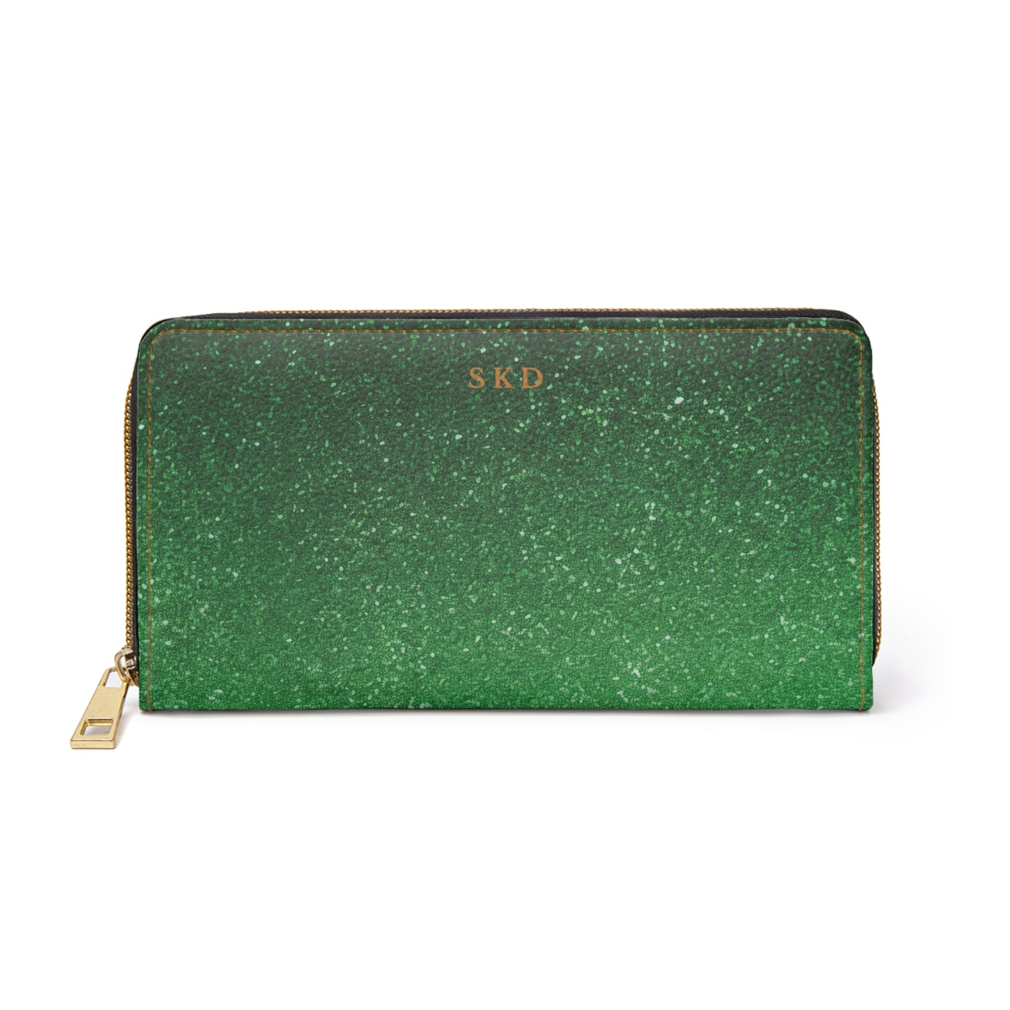 LIMITED EDITION: Emerald Enchantment | Shimmering Fairytale Zipper Wallet | Radiant Sophistication in Every Shade of Courage
