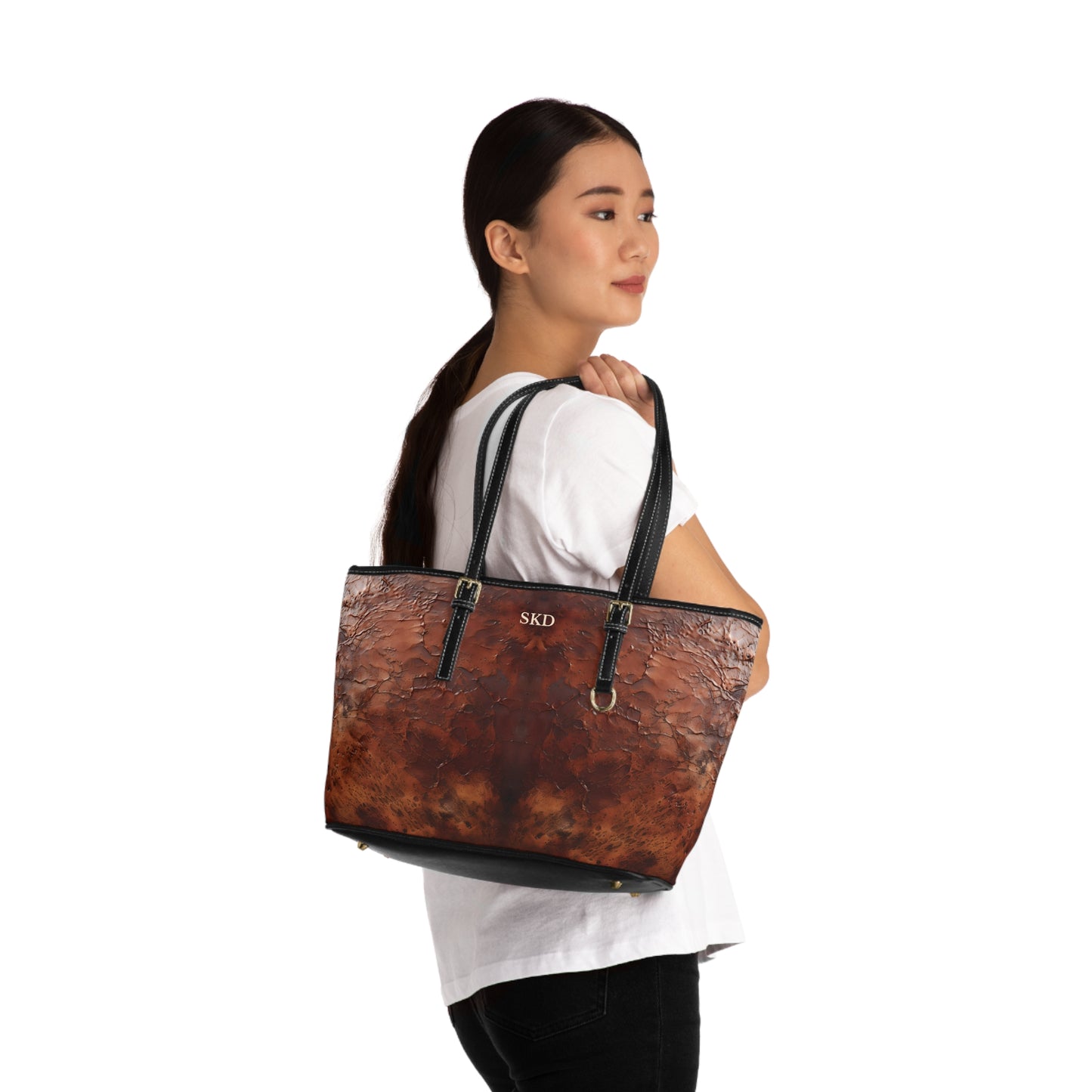 Collector's Vault: Monarch Dynasty | Deep Earth Patina Shoulder Bag | Regal Statement for Distinctive Taste