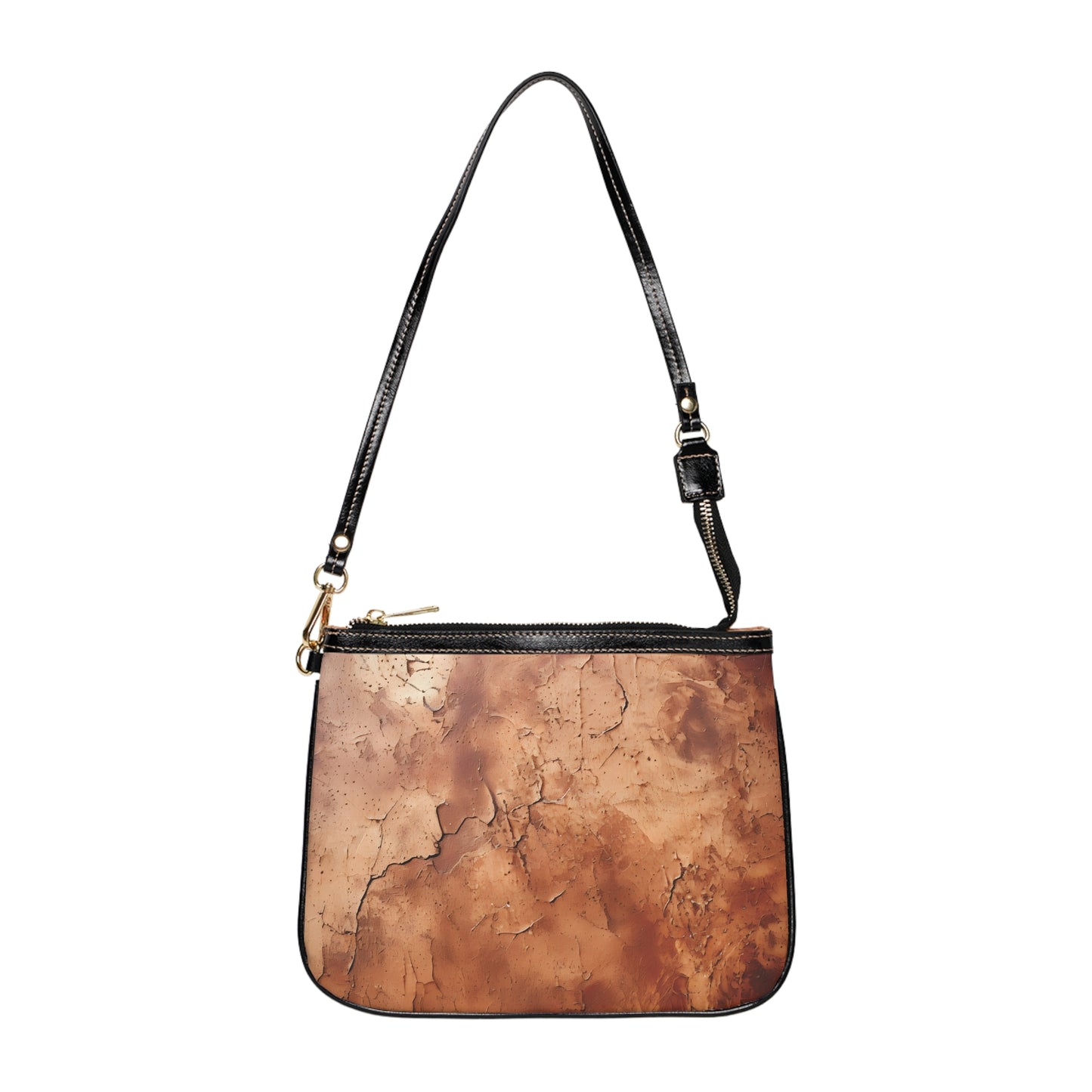 Core Collection: Heritage Luxe | Cognac Brown Faux Leather Small Shoulder Bag | Classic Sophistication with a Timeless Touch