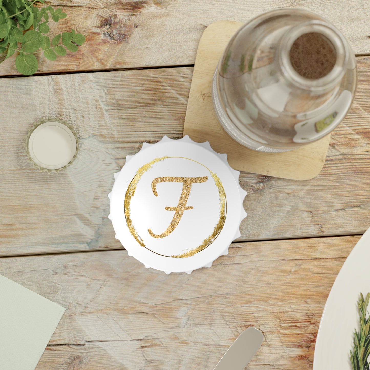 Letter F | Personalized Bottle Opener – Custom Gift for Beer Lovers & Special Occasions