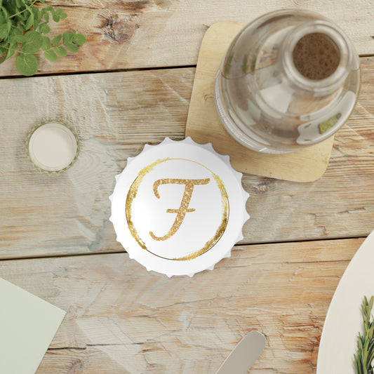 Letter F | Personalized Bottle Opener – Custom Gift for Beer Lovers & Special Occasions