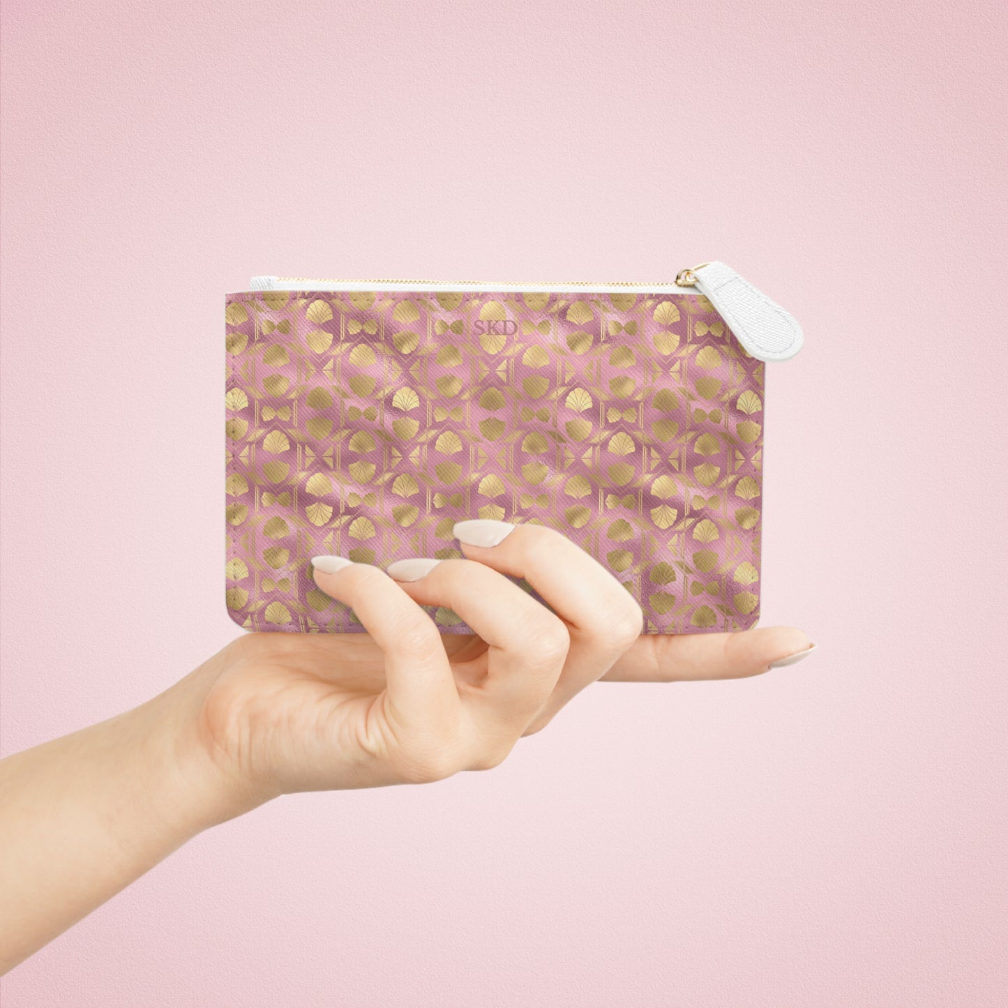 Collector's Vault: Blush Horizon | Soft Pink Smooth Mini Clutch Bag | Romantic Pastel Beauty for Feminine Charm