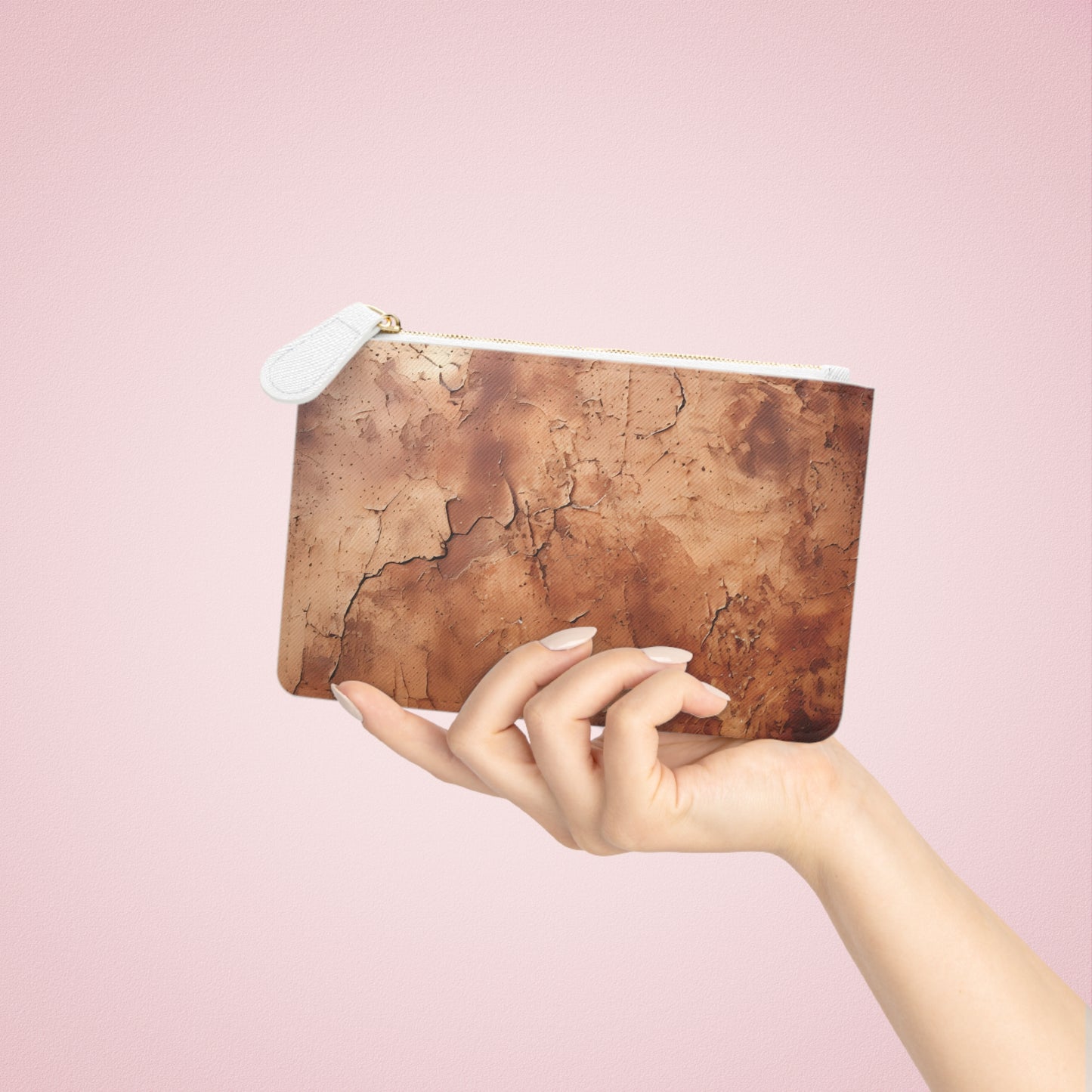 Heritage Luxe | Cognac Brown Faux Leather Mini Clutch Bag | Classic Sophistication with a Timeless Touch