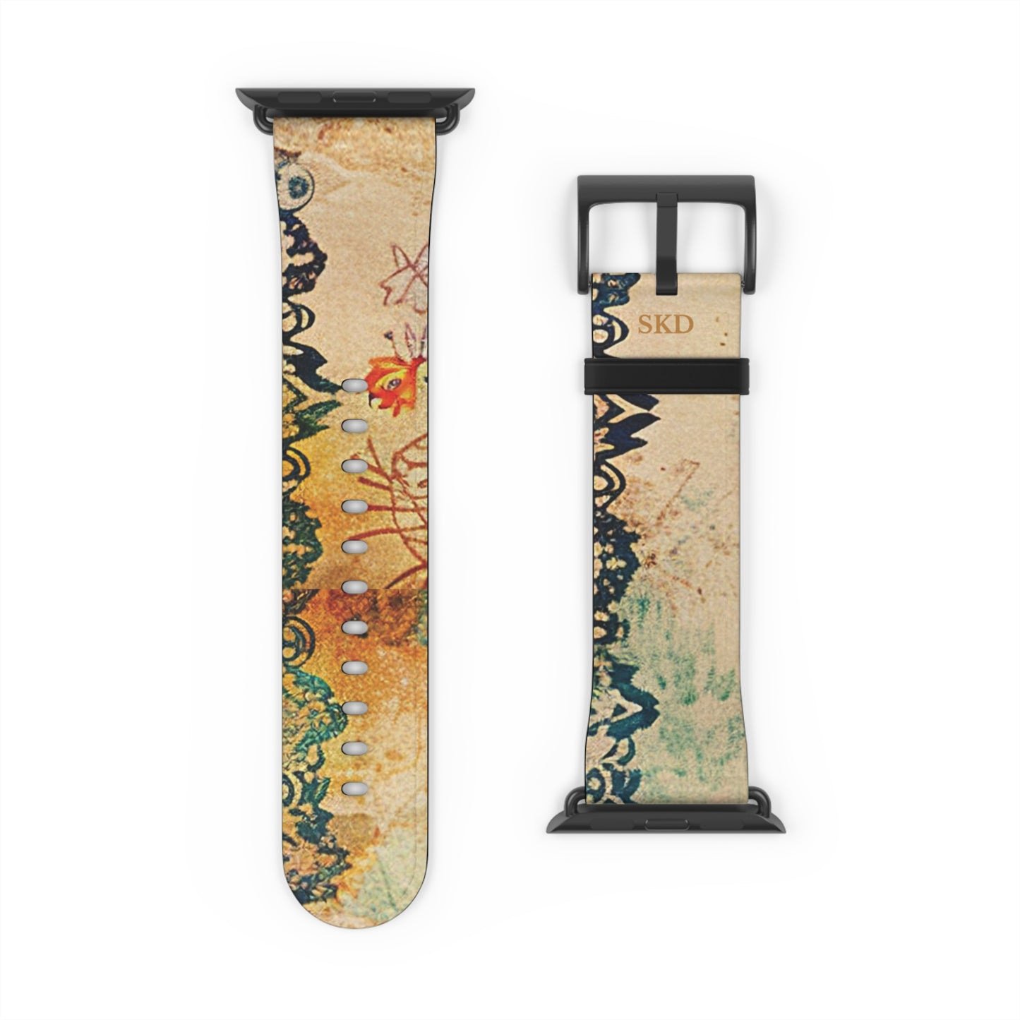 LIMITED EDITION: Timeless Tapestry | Vintage Floral Apple Watch Band (RoHS, REACH & Intertek Certified) | Stainless Steel Buckle, All Series Compatible