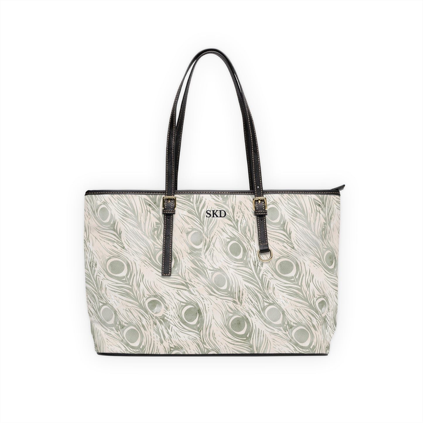 Vault Exclusive: Snowy Plume | White Feather-Patterned Shoulder Bag | Pristine Beauty for Winter & Bridal Occasions