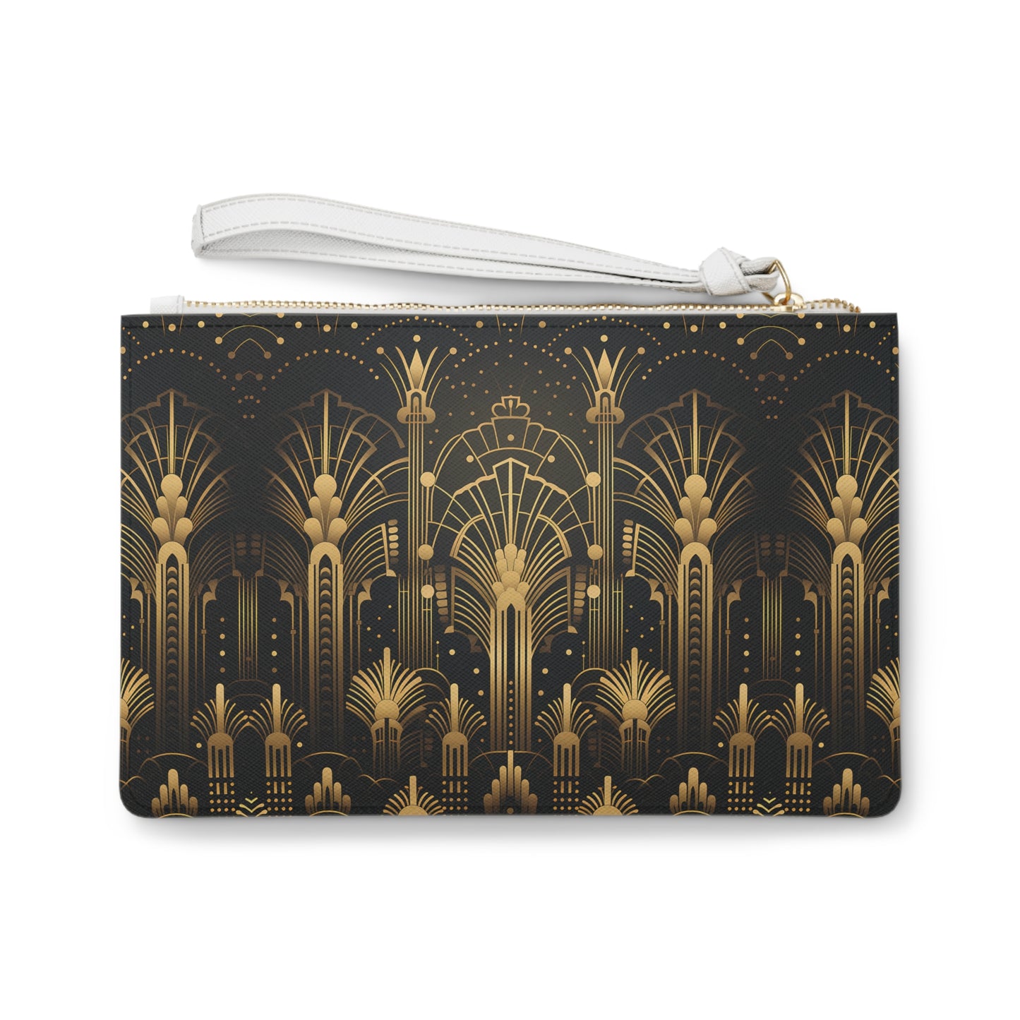LIMITED EDITION: Gatsby Opulence | Black & Gold Art Deco Clutch Bag | Jazz Age Glamour for Modern Sophistication