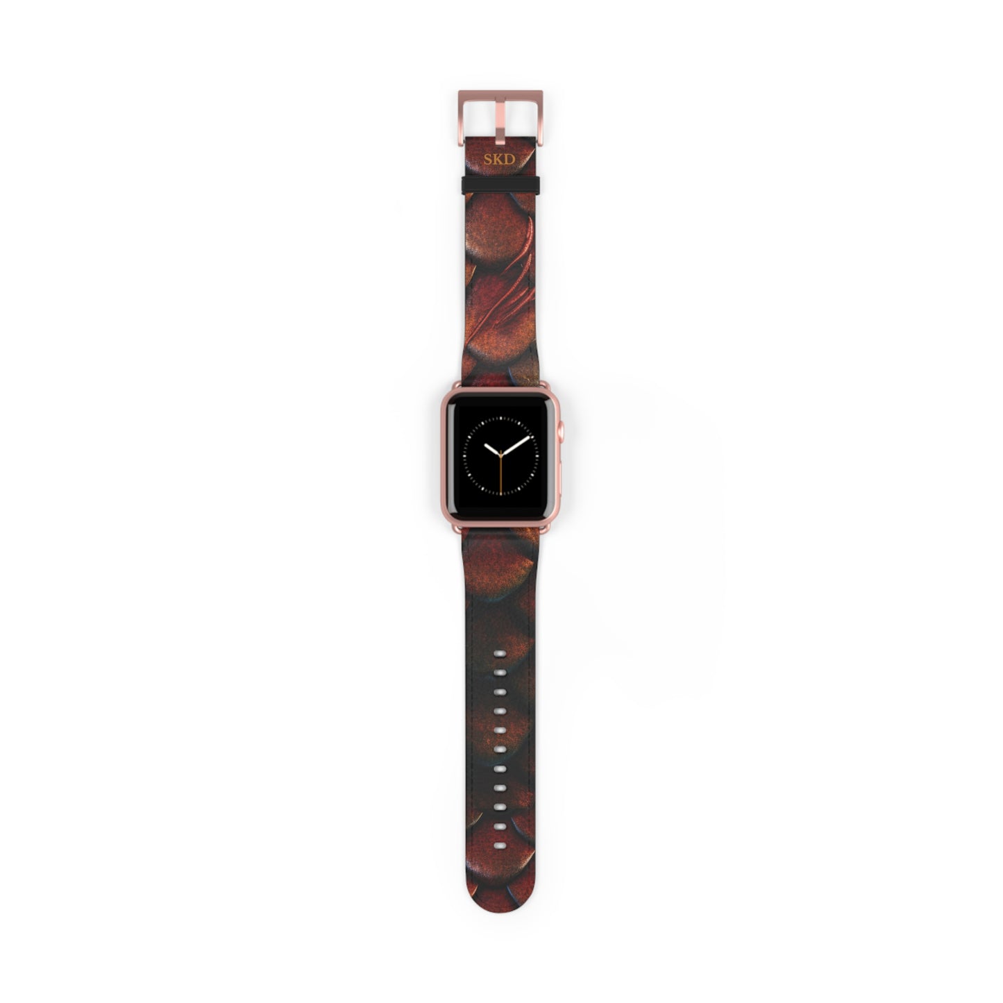 LIMITED EDITION: Enchanting Mystique | Luxurious Multi-Color Dragon Scale Apple Watch Strap, RoHS, REACH & Intertek Certified (Red Version) | Stainless Steel Buckle, All Series Compatible