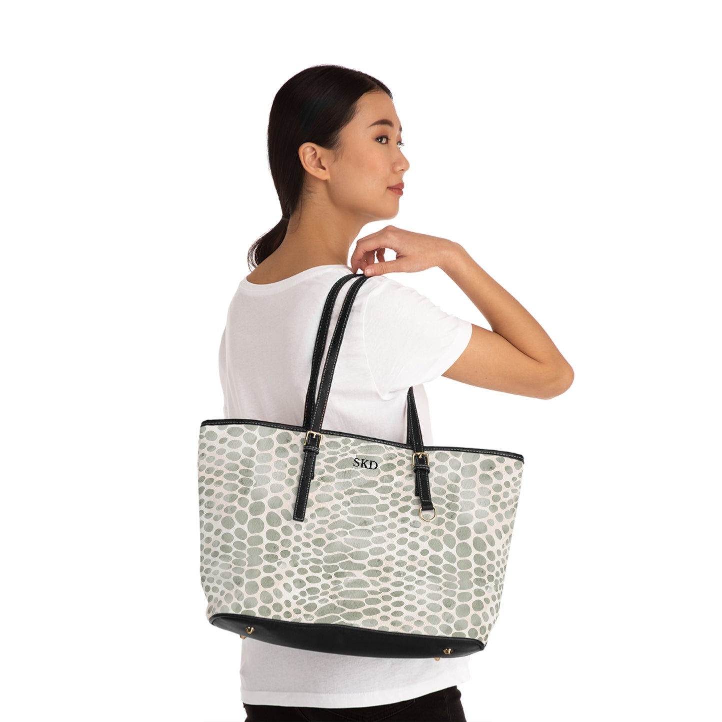Pale Venom | Soft Taupe Faux Snake Shoulder Bag | Subtle Exotic Edge for Discerning Taste