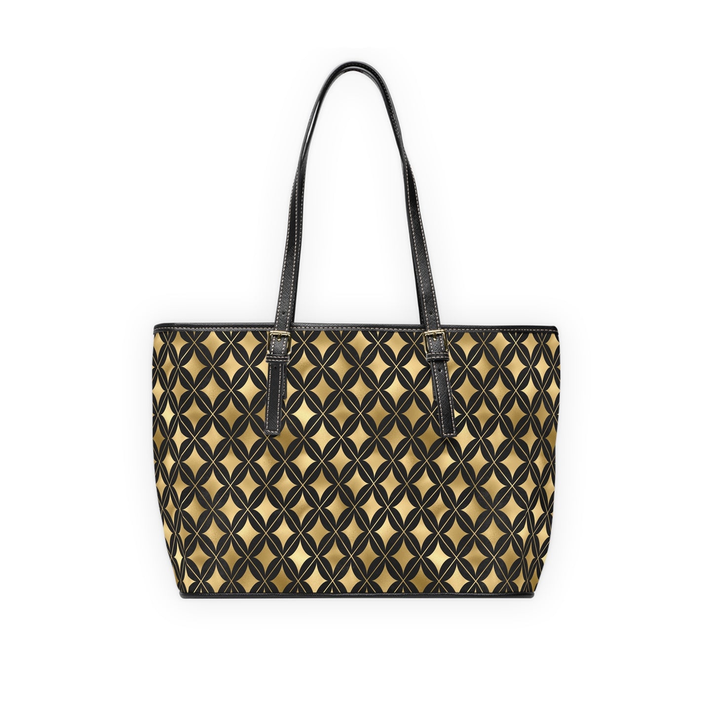 Vault Exclusive: Prestige Legacy | Black & Gold Diamond Shoulder Bag | Luxurious and Enduring Gift for Sophisticated Ladies