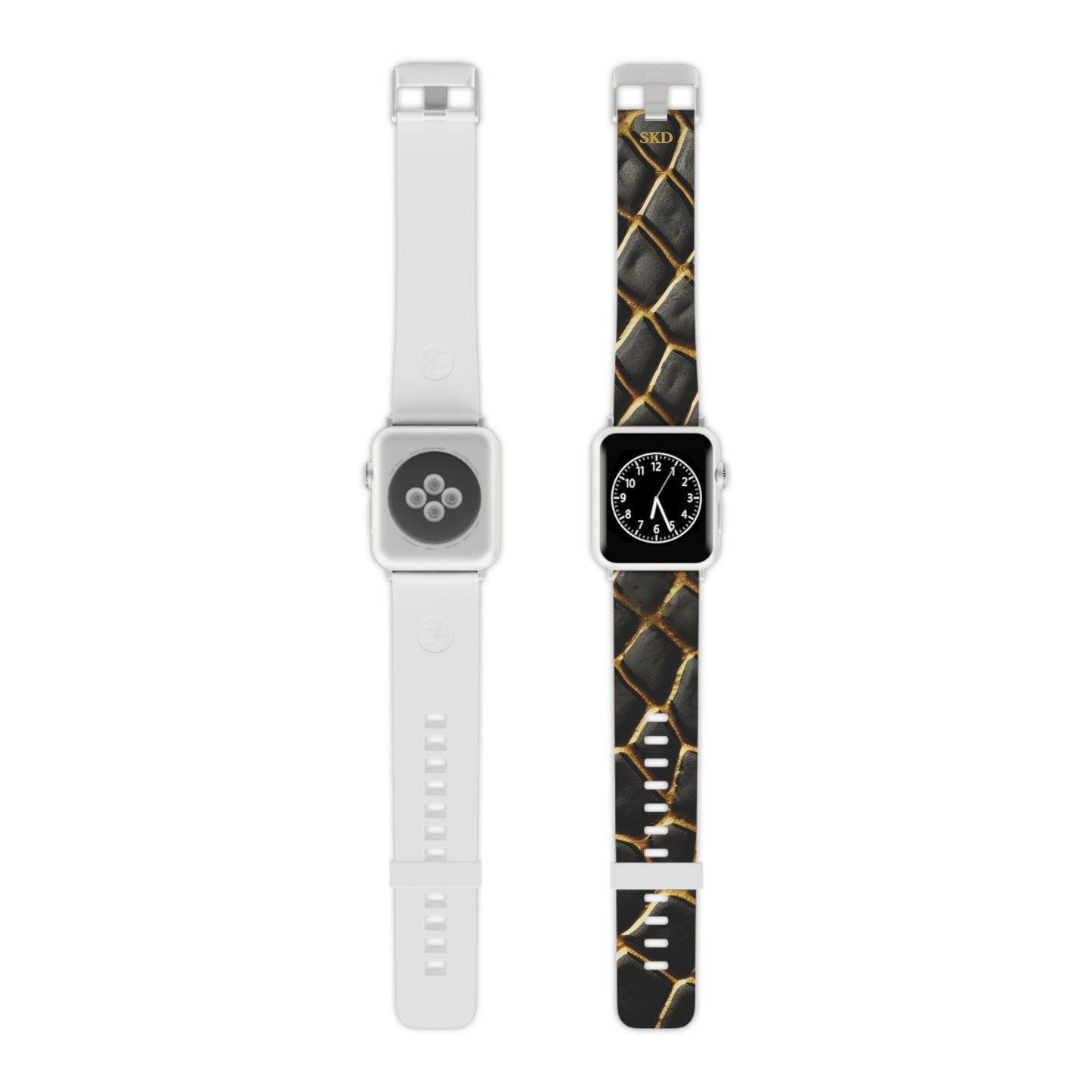 LIMITED EDITION: Obsidian Venom | Striking Black & Gold Digital Couture Apple Watch Band | Adjustable Strap, Sweat-Resistant & Compatible with All Series