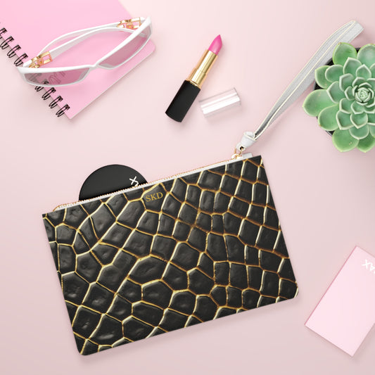 LIMITED EDITION: Obsidian Venom | Striking Black & Gold Clutch Bag | Striking Statement Piece for Bold & Elegant Women