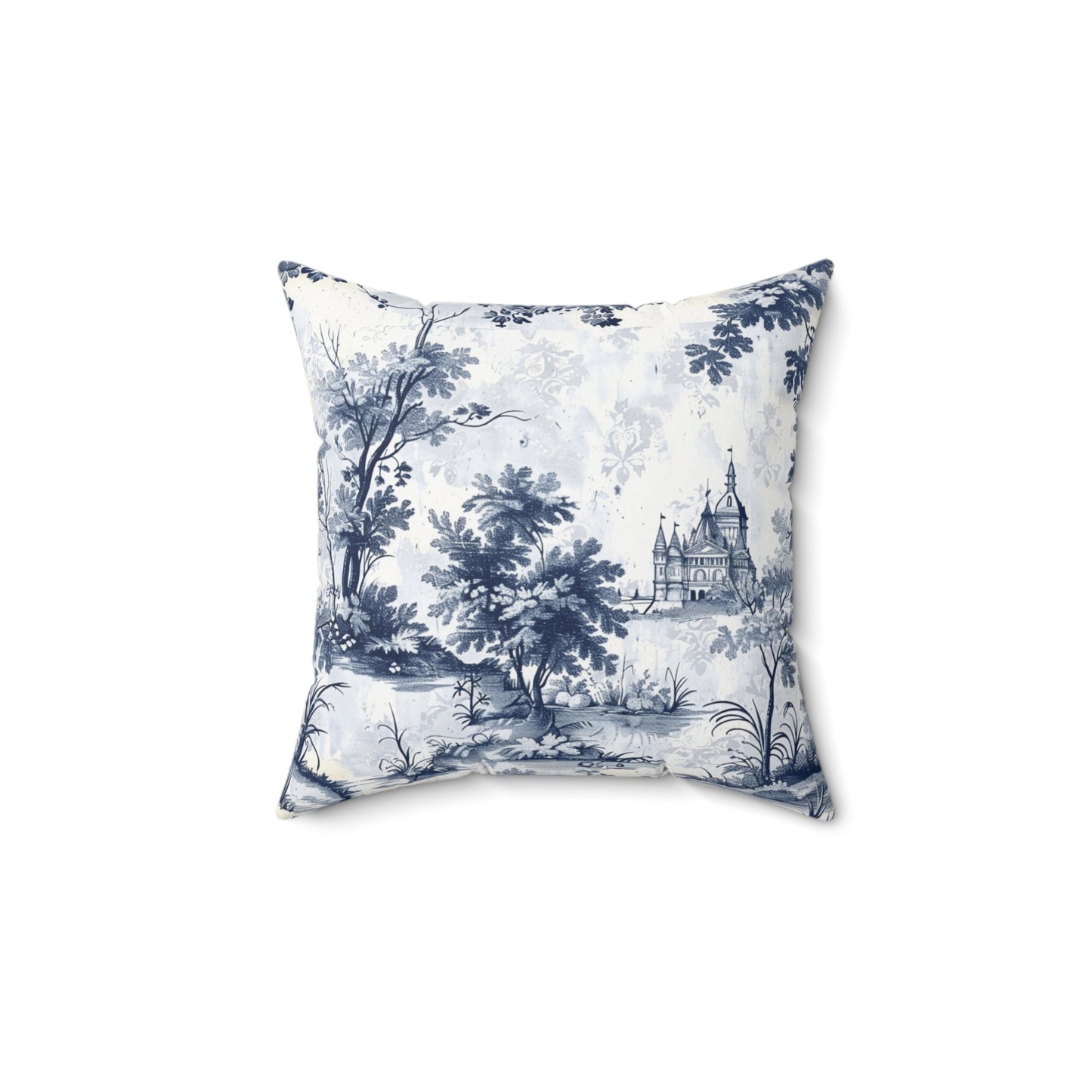 French Chateau Custom Spun Polyester Square Pillow – Stylish Double-Sided Home Décor Accent for a Personalized Touch