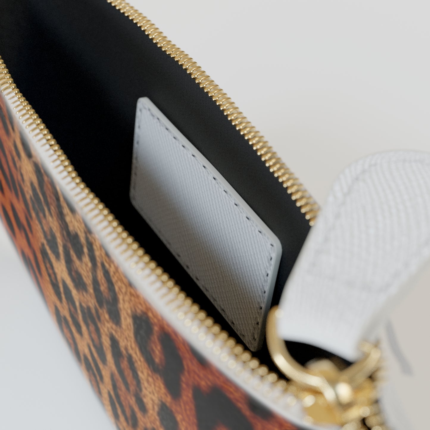 Elysian Safari | Leopard Faux Leather Mini Clutch Bag | Timeless Glamour with a Wild Edge