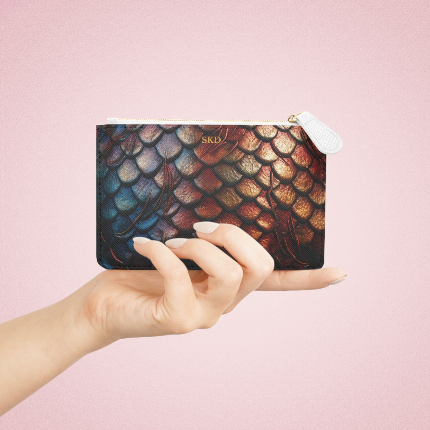 LIMITED EDITION: Enchanting Mystique | Multi-Color Dragon Scale Mini Clutch Bag | Captivating Elegance for Evening Affairs