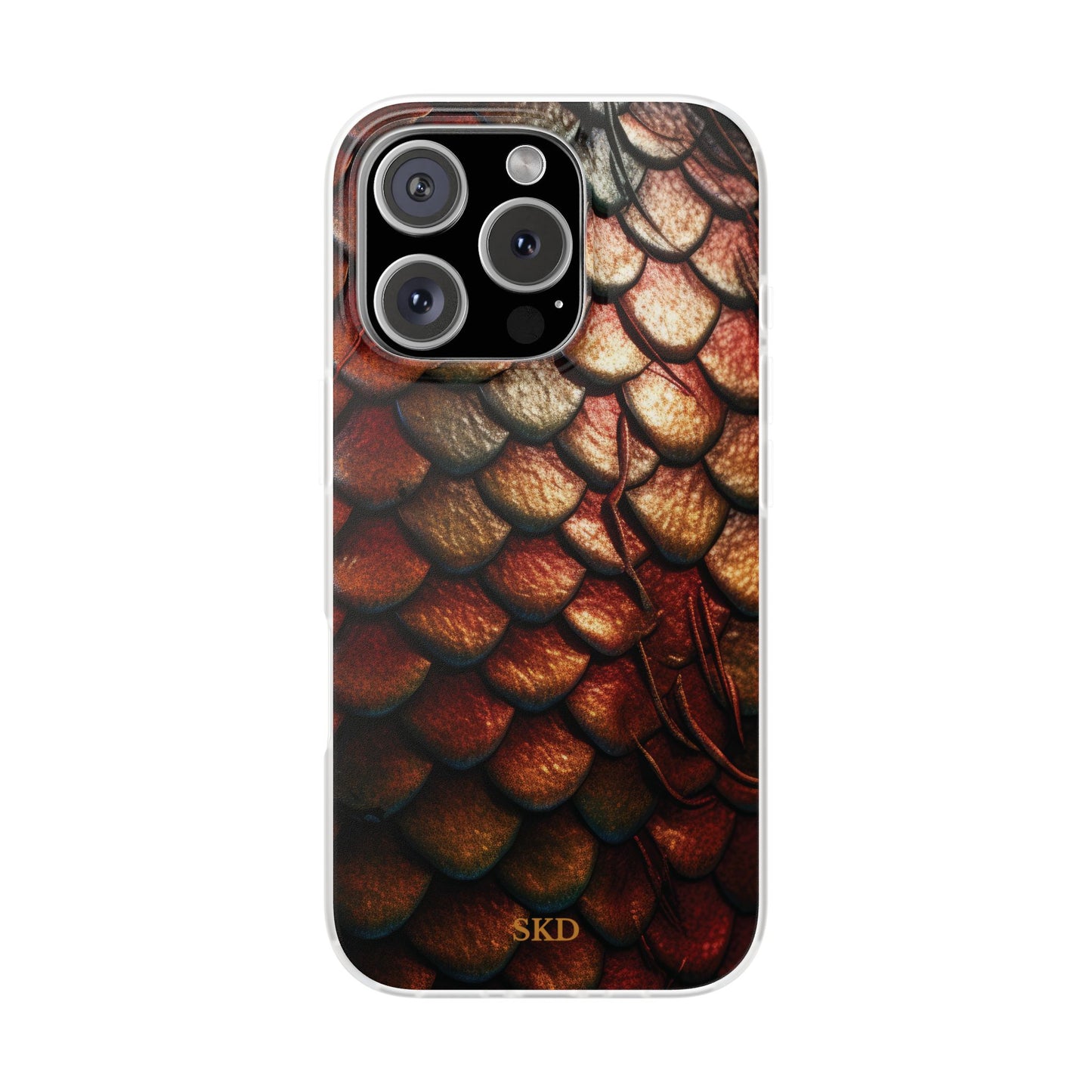 LIMITED EDITION: Enchanging Mystique |  Multi-Color Dragon Scale iPhone Case | Shock-Absorbing TPU Protective Cover, Slim & Wireless Charging Compatible, All iPhone Sizes