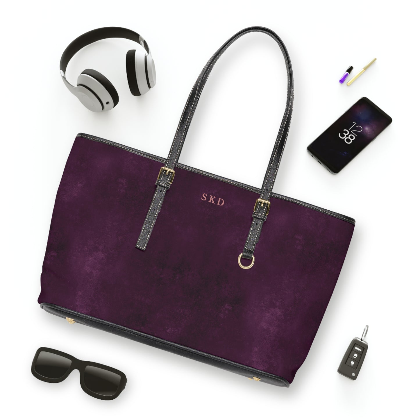 Core Collection: Nocturne Velour | Royal Purple-Toned Shoulder Bag | Elegance for Effortless Sophistication