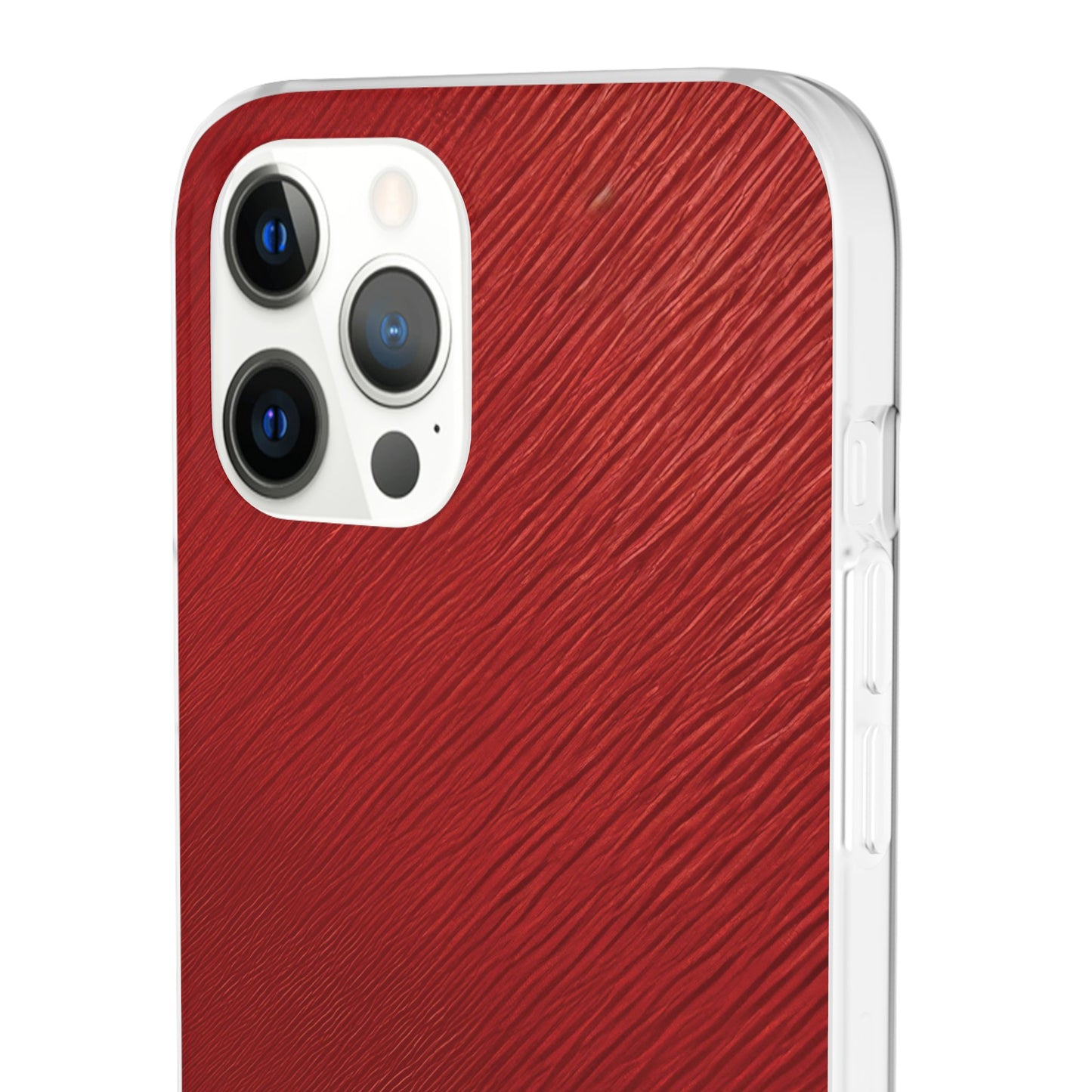 Crimson Reverie | Striking Dark Red iPhone Case | Shock-Absorbing TPU Protective Cover, Slim & Wireless Charging Compatible – Unique Tech Gift for All iPhone Sizes