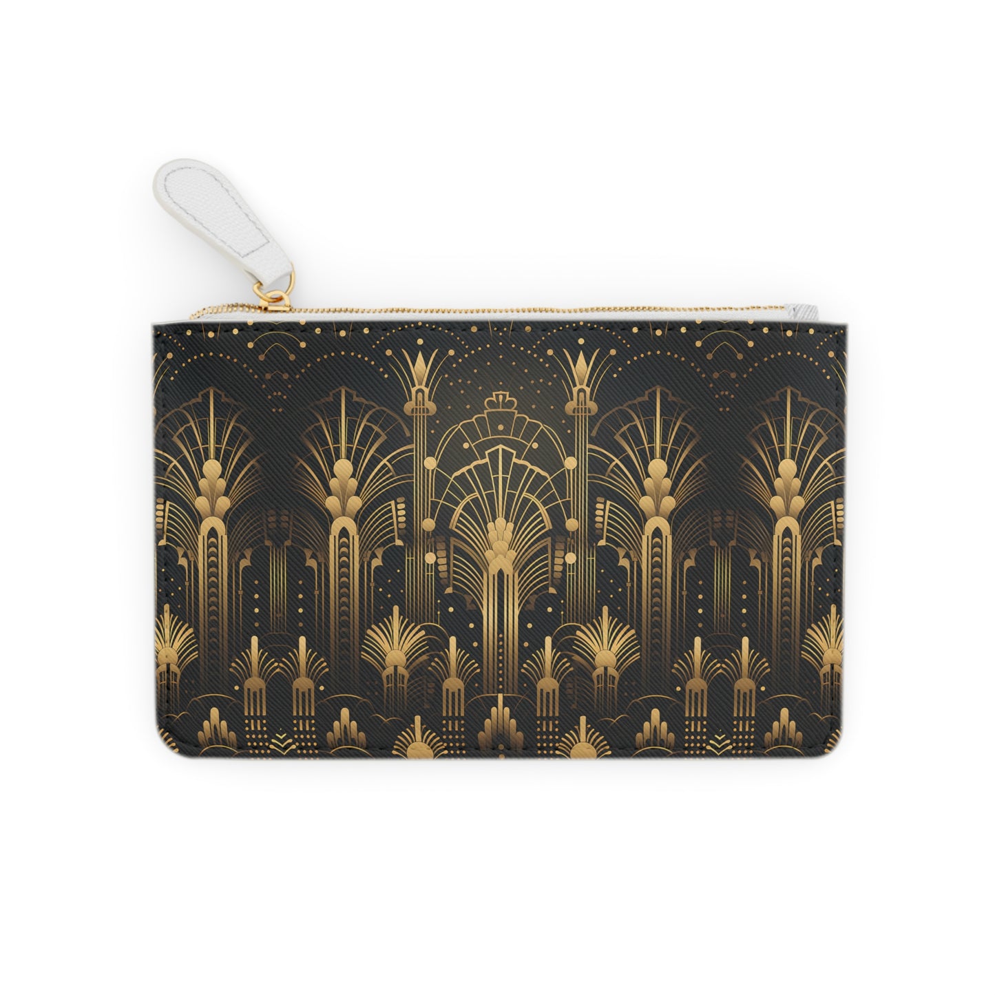 LIMITED EDITION: Gatsby Opulence | Black & Gold Art Deco Mini Clutch Bag | Jazz Age Glamour for Modern Sophistication