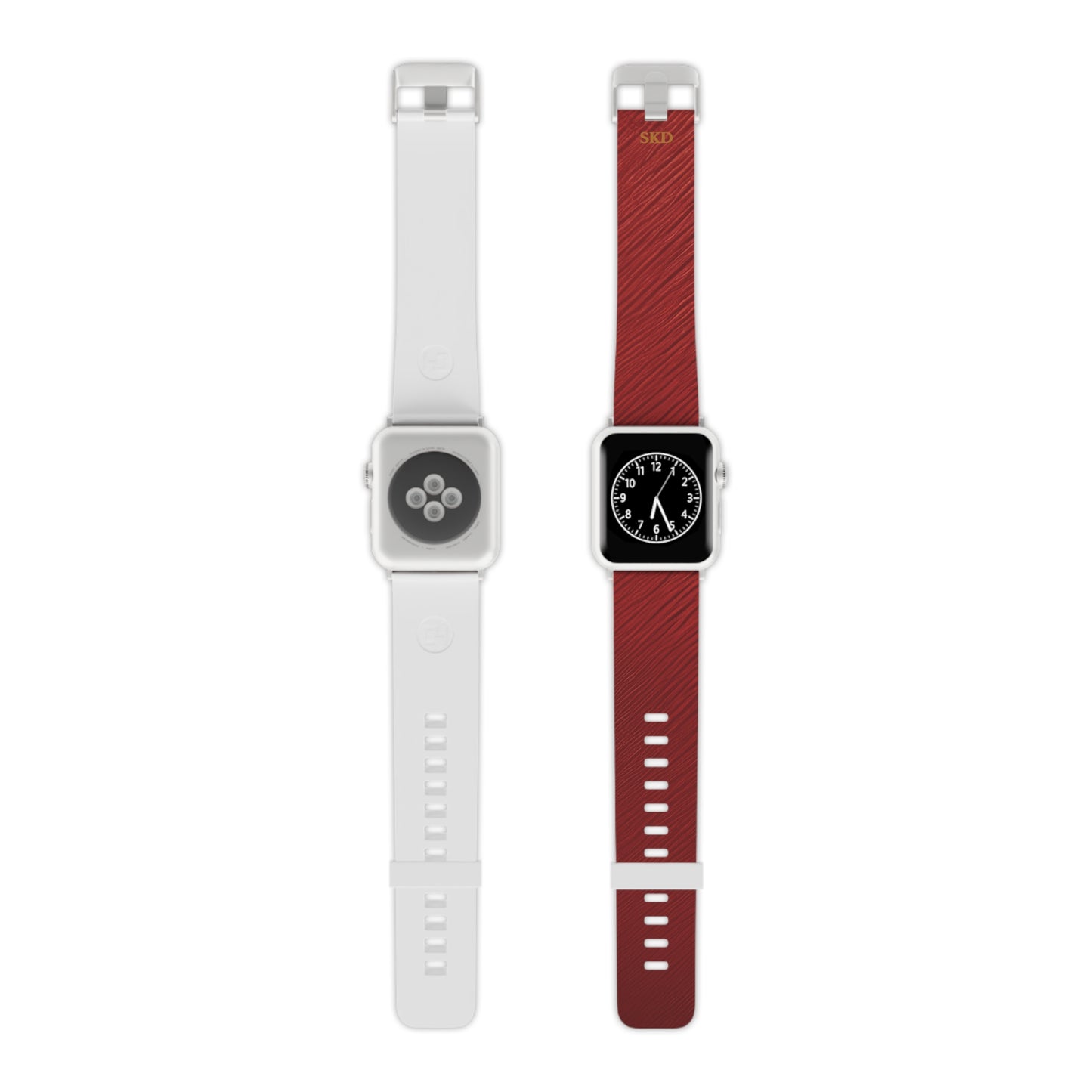 Crimson Reverie | Digital Couture Dark Red Apple Watch Band | Adjustable Strap, Sweat-Resistant & Compatible with All Series