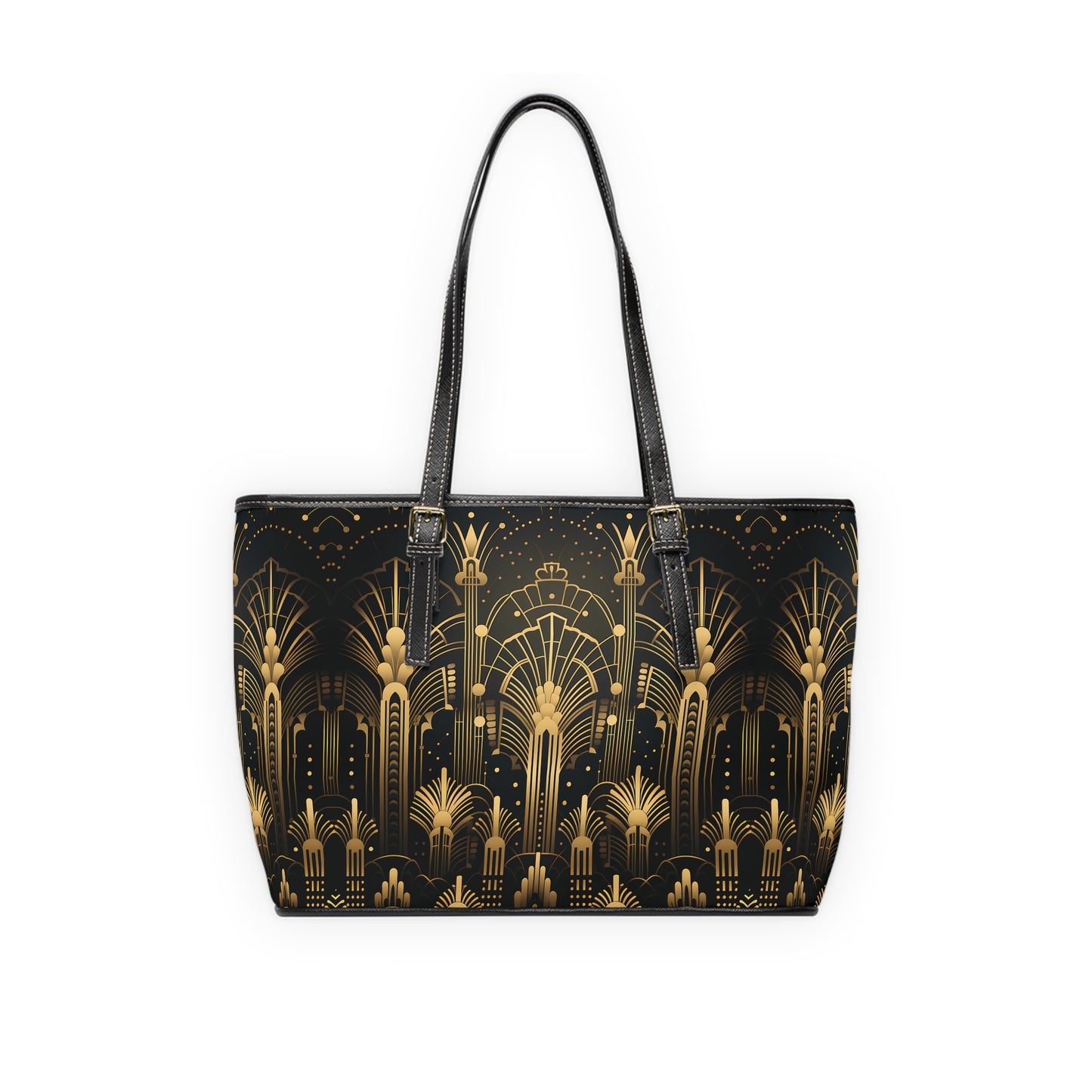 LIMITED EDITION: Gatsby Opulence | Black & Gold Art Deco Shoulder Bag | Jazz Age Glamour for Modern Sophistication