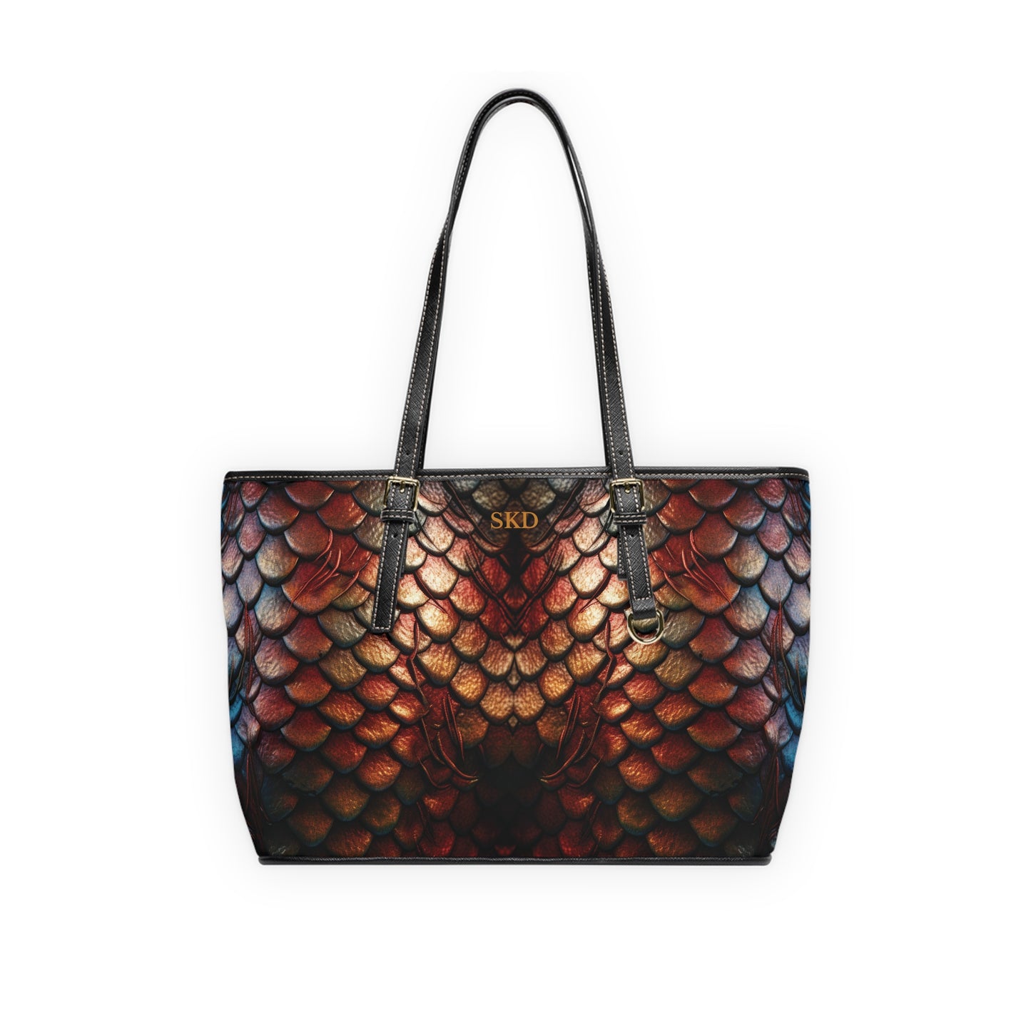 LIMITED EDITION: Enchanting Mystique | Multi-Color Dragon Scale Shoulder Bag | Captivating Elegance for Evening Affairs