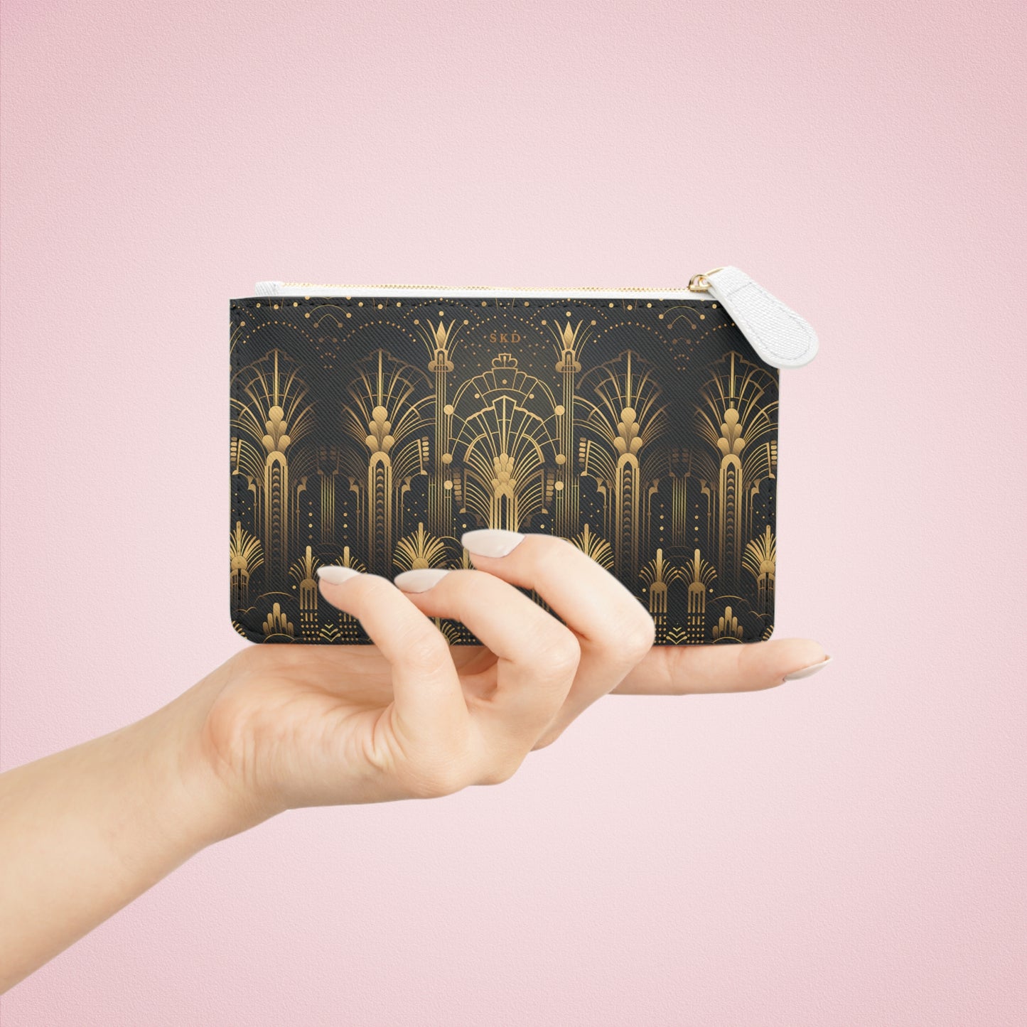 LIMITED EDITION: Gatsby Opulence | Black & Gold Art Deco Mini Clutch Bag | Jazz Age Glamour for Modern Sophistication