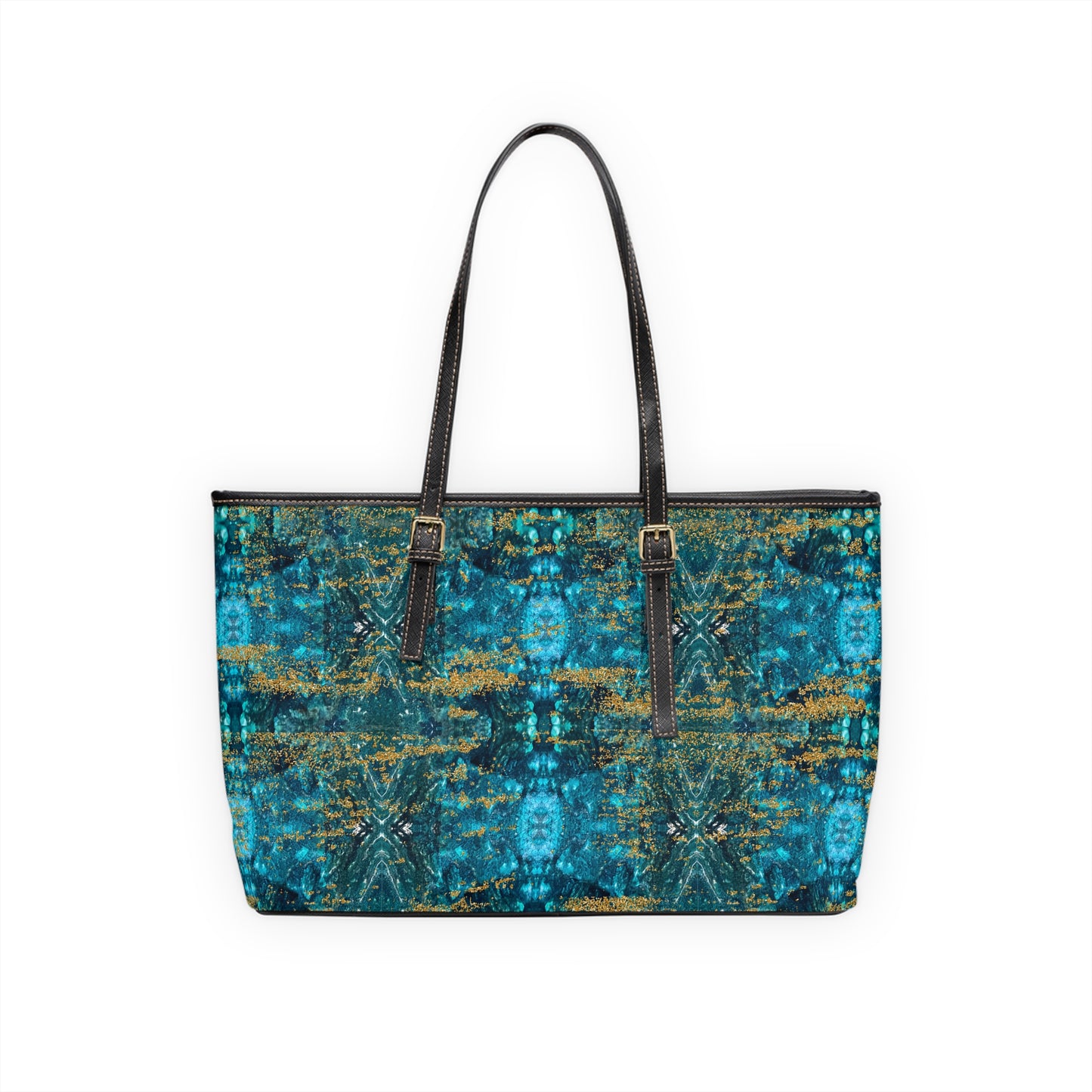 LIMITED EDITION: Celestial Reverie | Chrysocolla & Pyrite Inspired Shoulder Bag | Collector’s Vault Edition of Cleopatra’s Wise Stone”