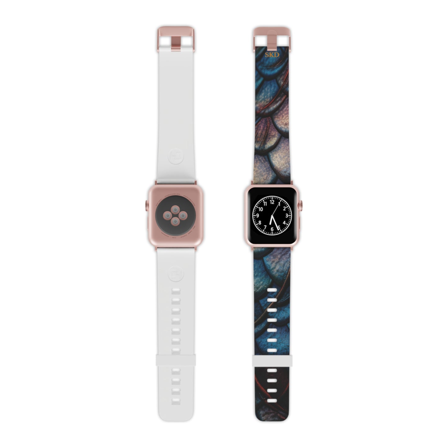 LIMITED EDITION: Enchanting Mystique | Digital Couture Multi-Color Dragon Scale Apple Watch Band (Blue Version) | Adjustable Strap, Sweat-Resistant & Compatible with All Series