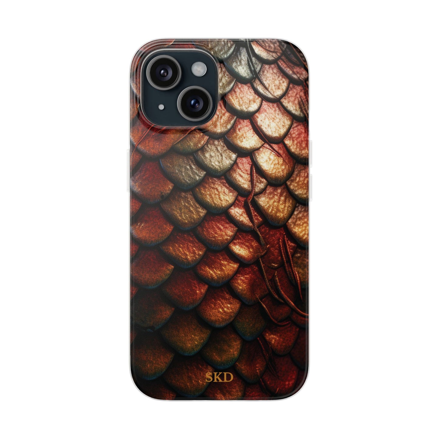 LIMITED EDITION: Enchanging Mystique |  Multi-Color Dragon Scale iPhone Case | Shock-Absorbing TPU Protective Cover, Slim & Wireless Charging Compatible, All iPhone Sizes
