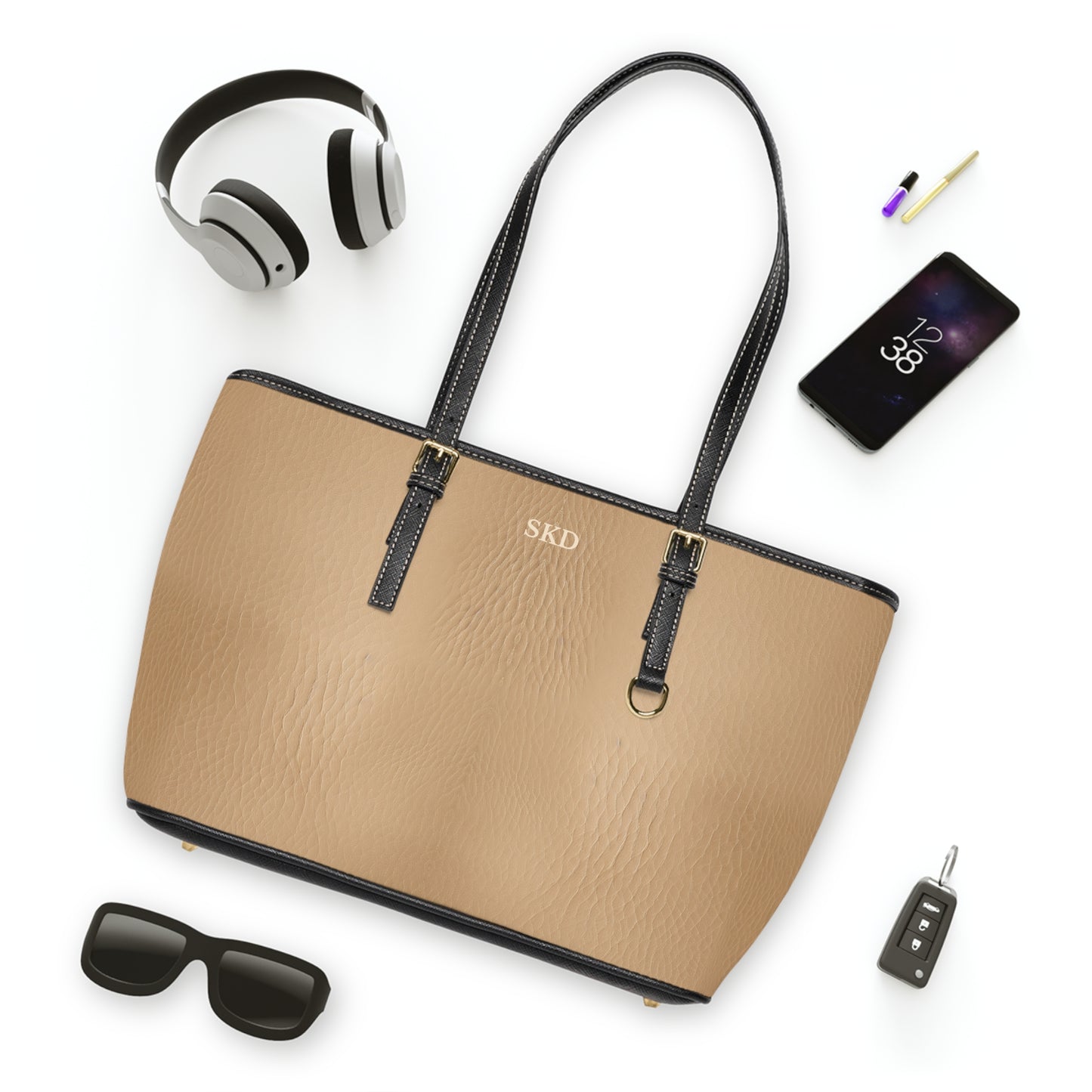 Tawny Reserve | Smooth Tan Faux Leather Shoulder Bag | Warm Neutral Essential for Refined Style