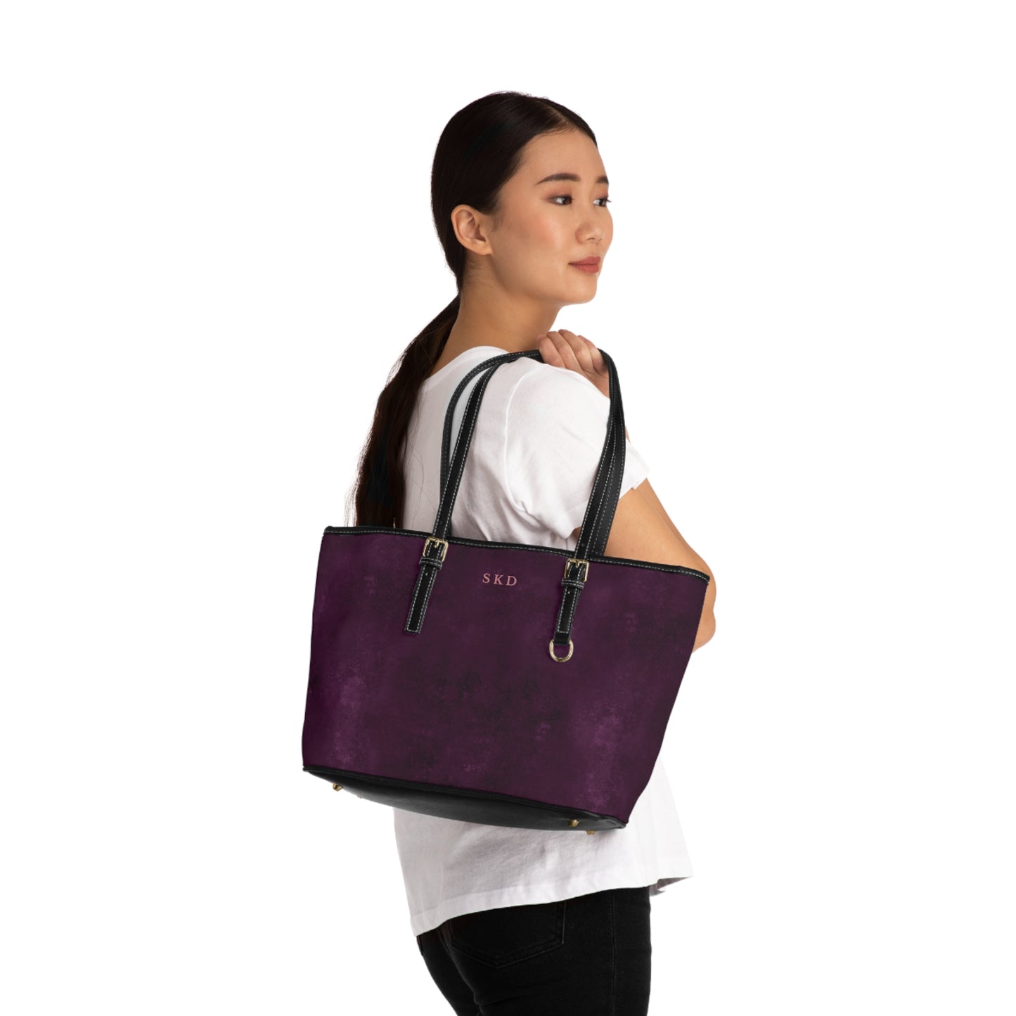 Core Collection: Nocturne Velour | Royal Purple-Toned Shoulder Bag | Elegance for Effortless Sophistication