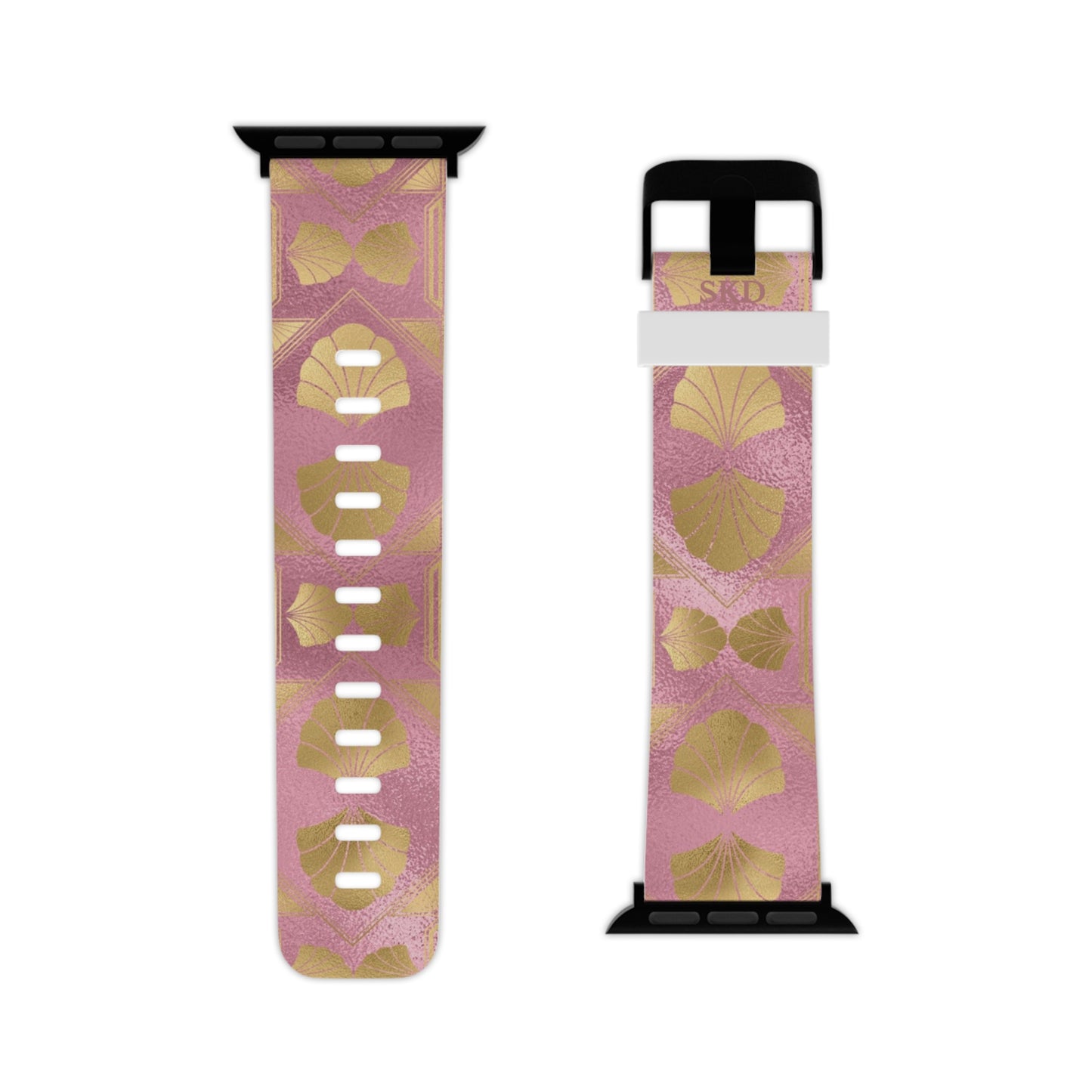 Collector's Vault: Blush Horizon | Digital Couture Pastel Pink Apple Watch Band | Adjustable Strap, Sweat-Resistant & Compatible with All Series